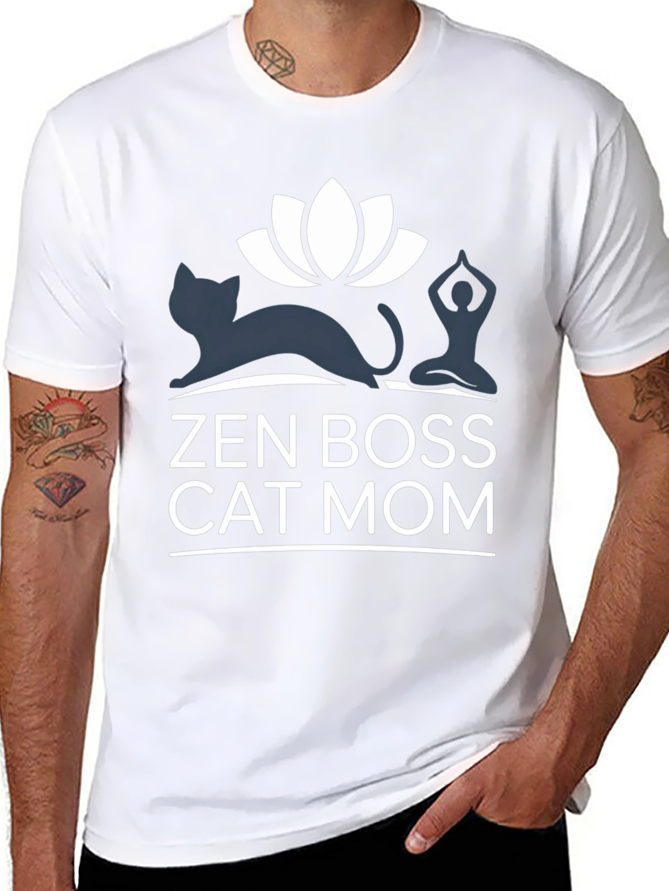 Zen Boss Cat Mom T-Shirt