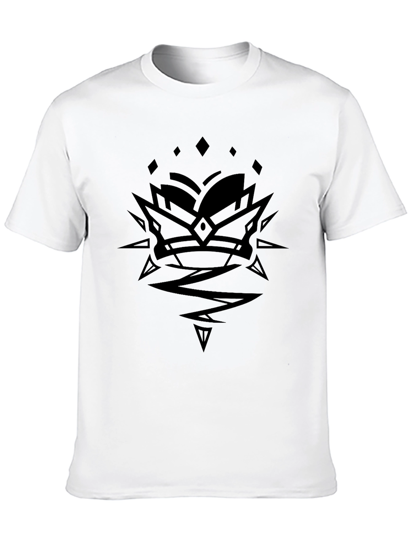 Edgy Graphic Print Black T-Shirt