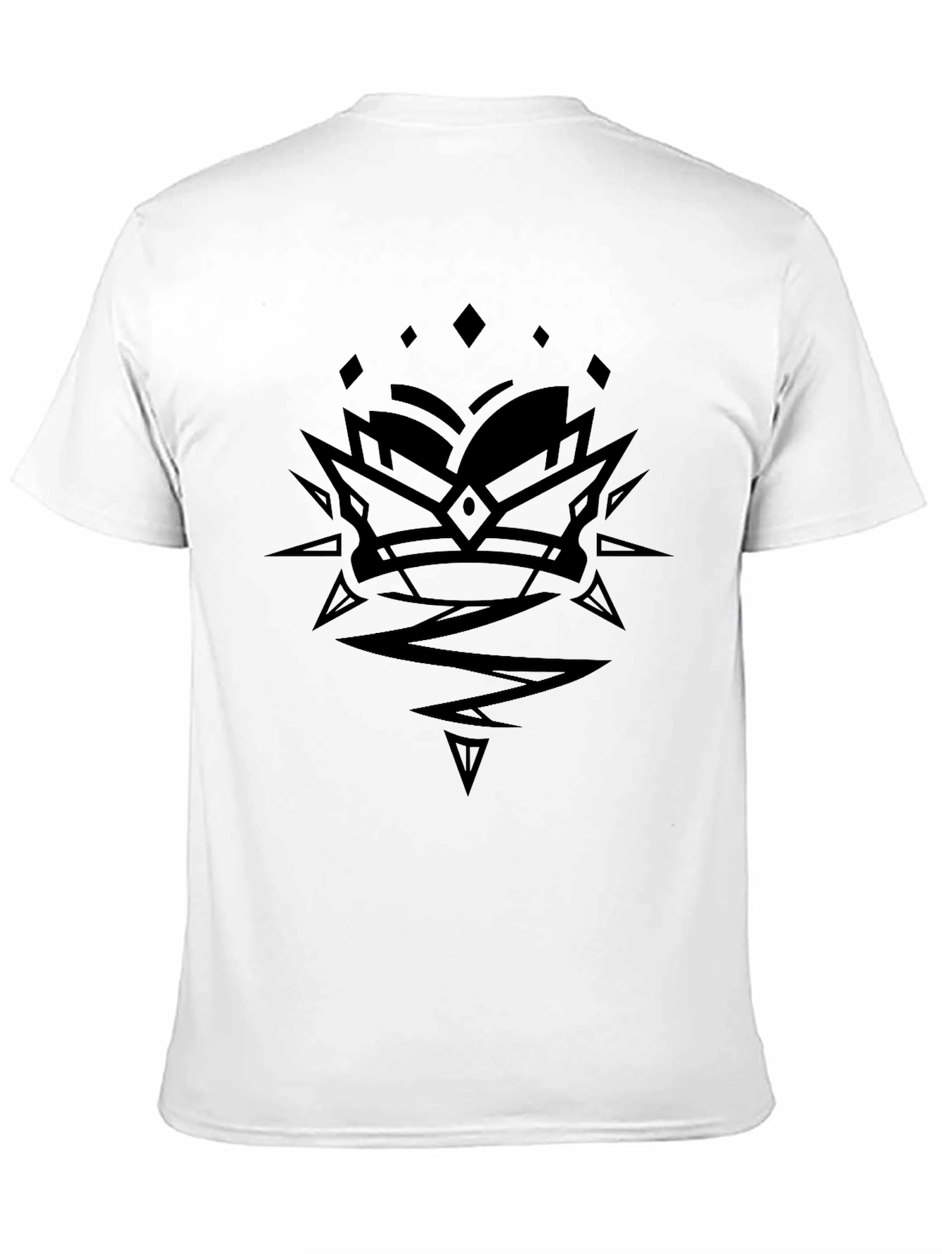 Edgy Graphic Print Black T-Shirt