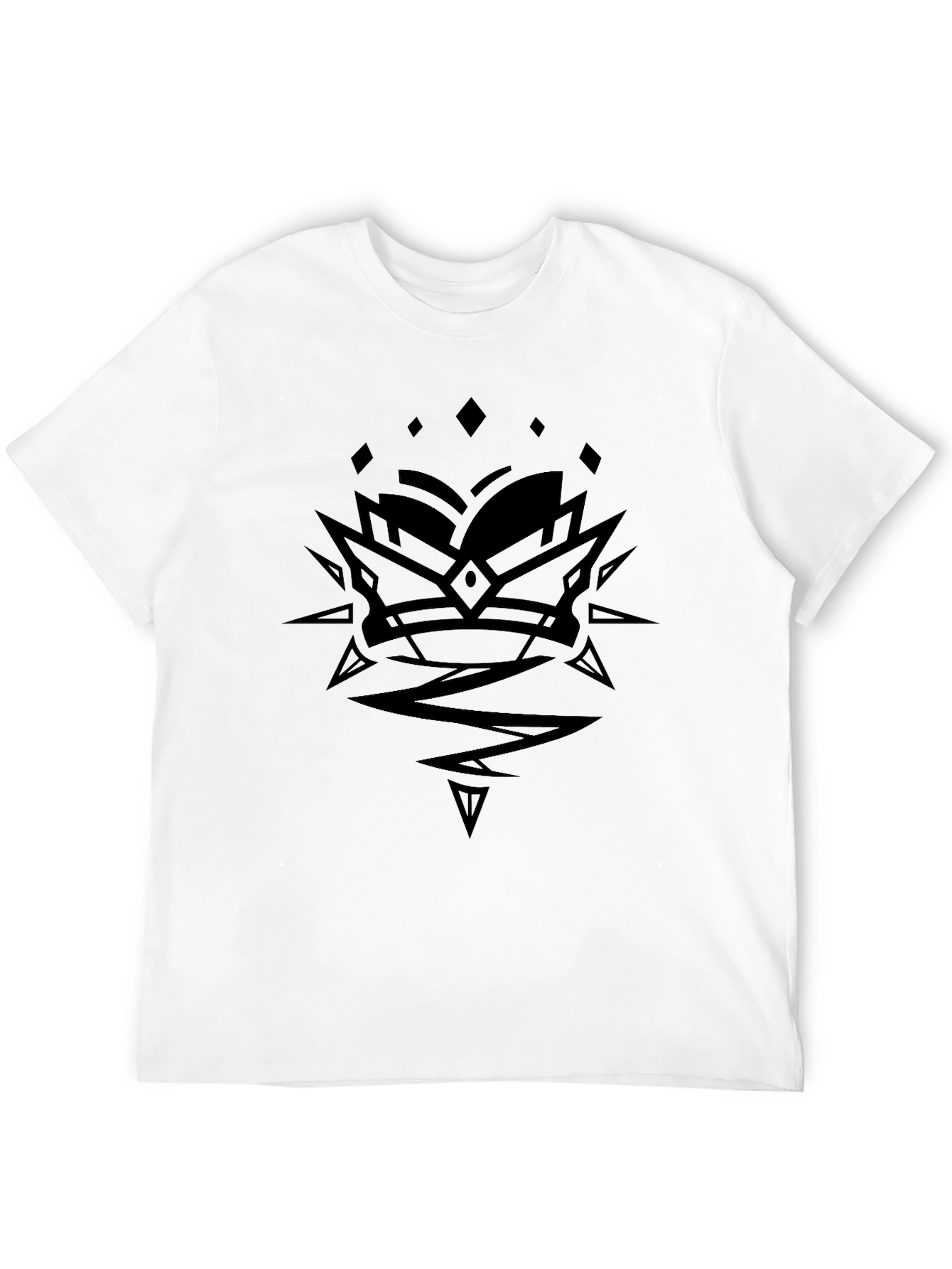 Edgy Graphic Print Black T-Shirt