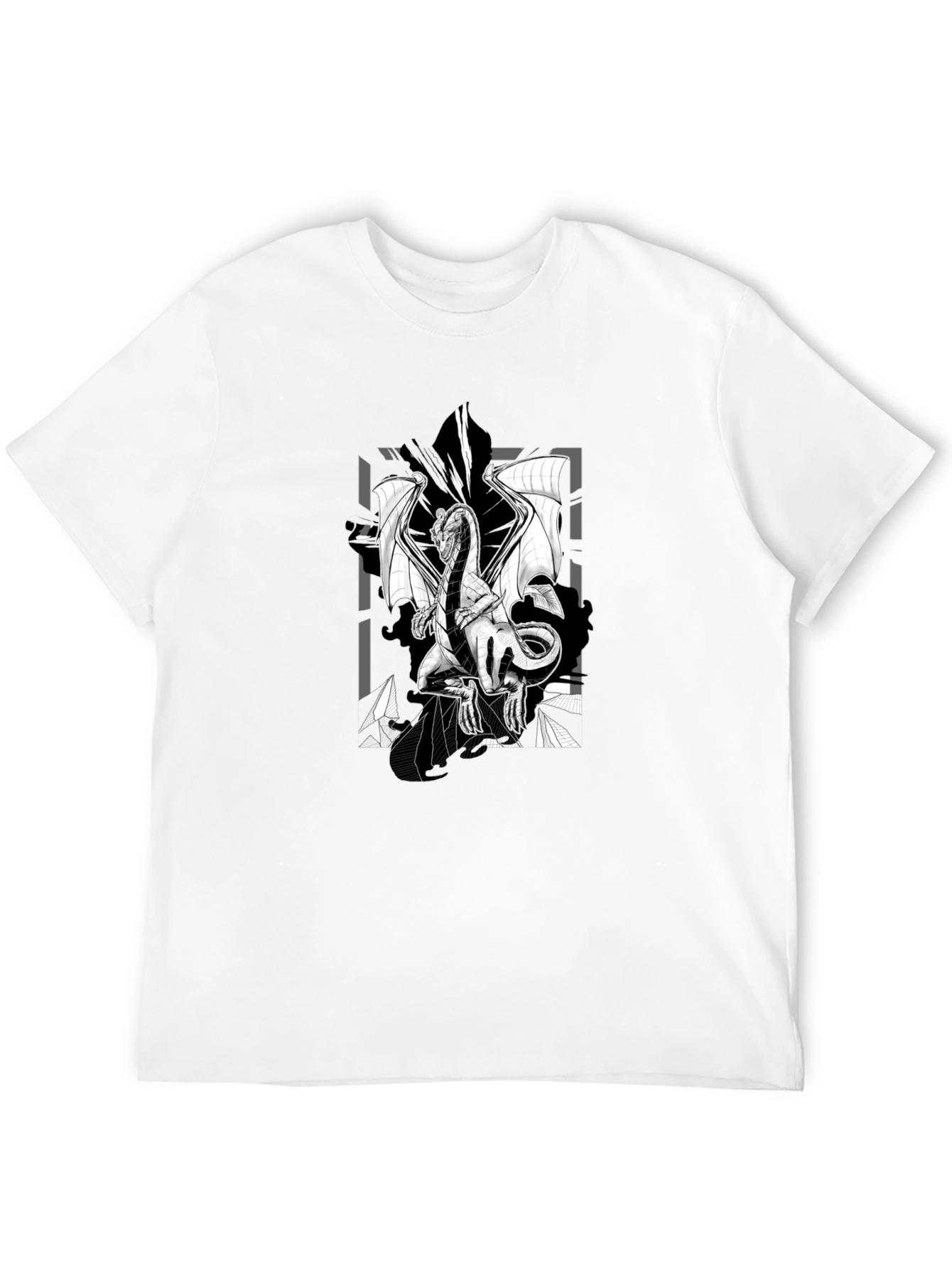 Dragon Graphic Black T-Shirt - Fantasy Inspired Tee