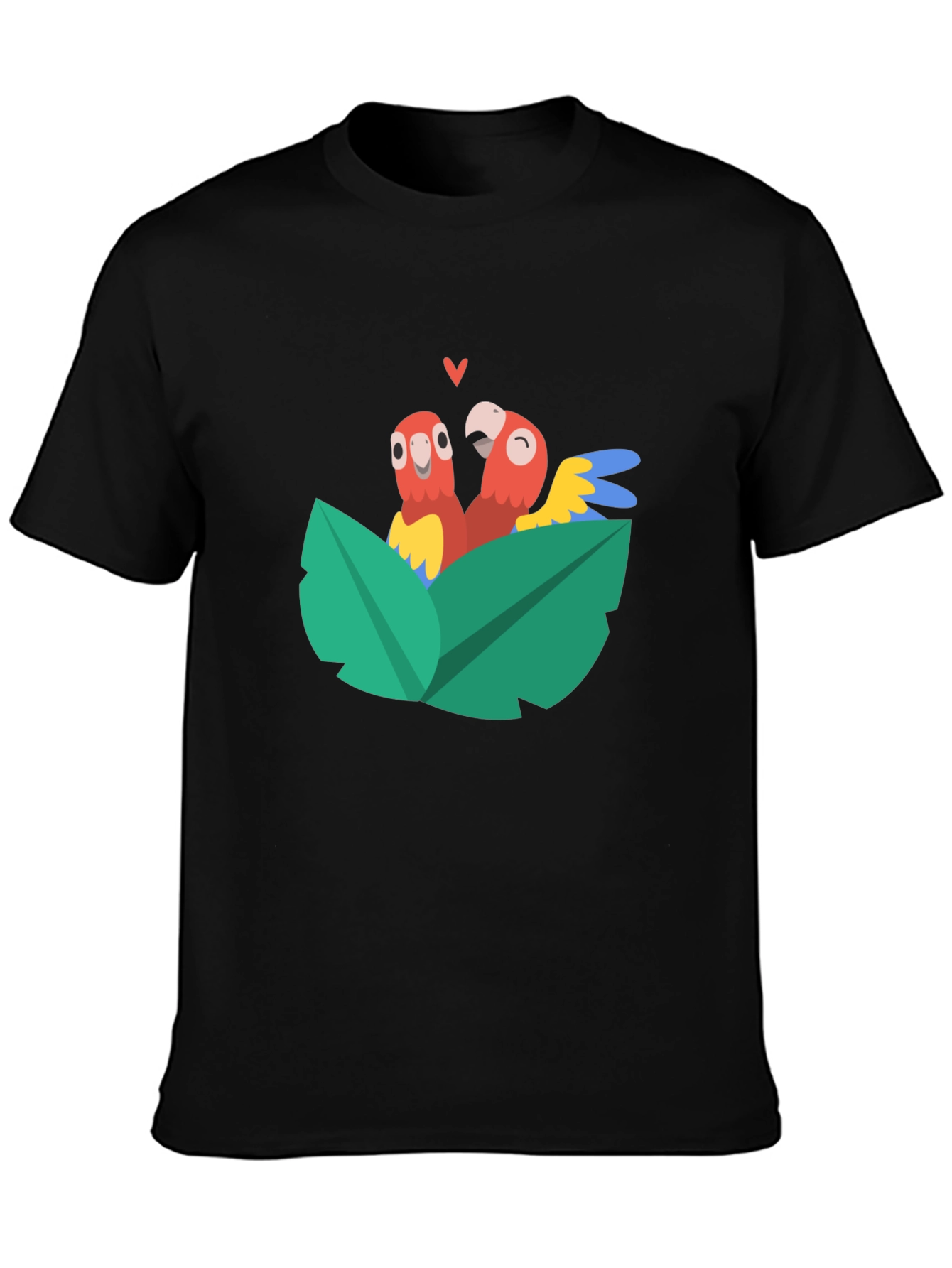Parrot Love Tee - Cute Tropical Graphic Shirt
