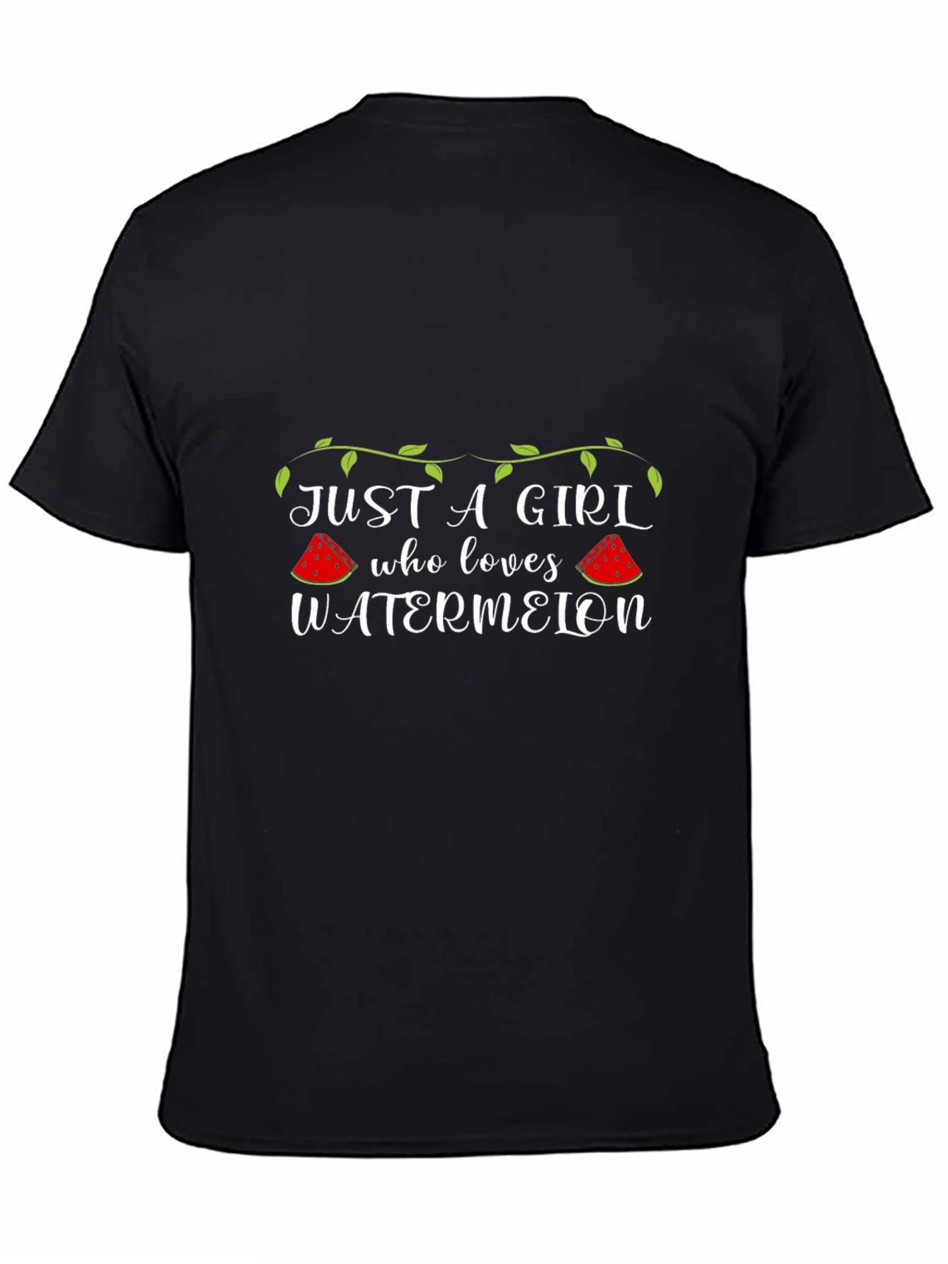 Just A Girl Who Loves Watermelon Graphic T-Shirt