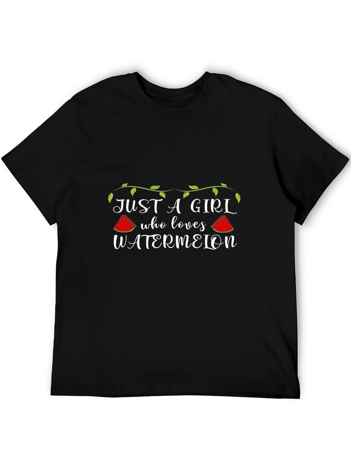 Just A Girl Who Loves Watermelon Graphic T-Shirt