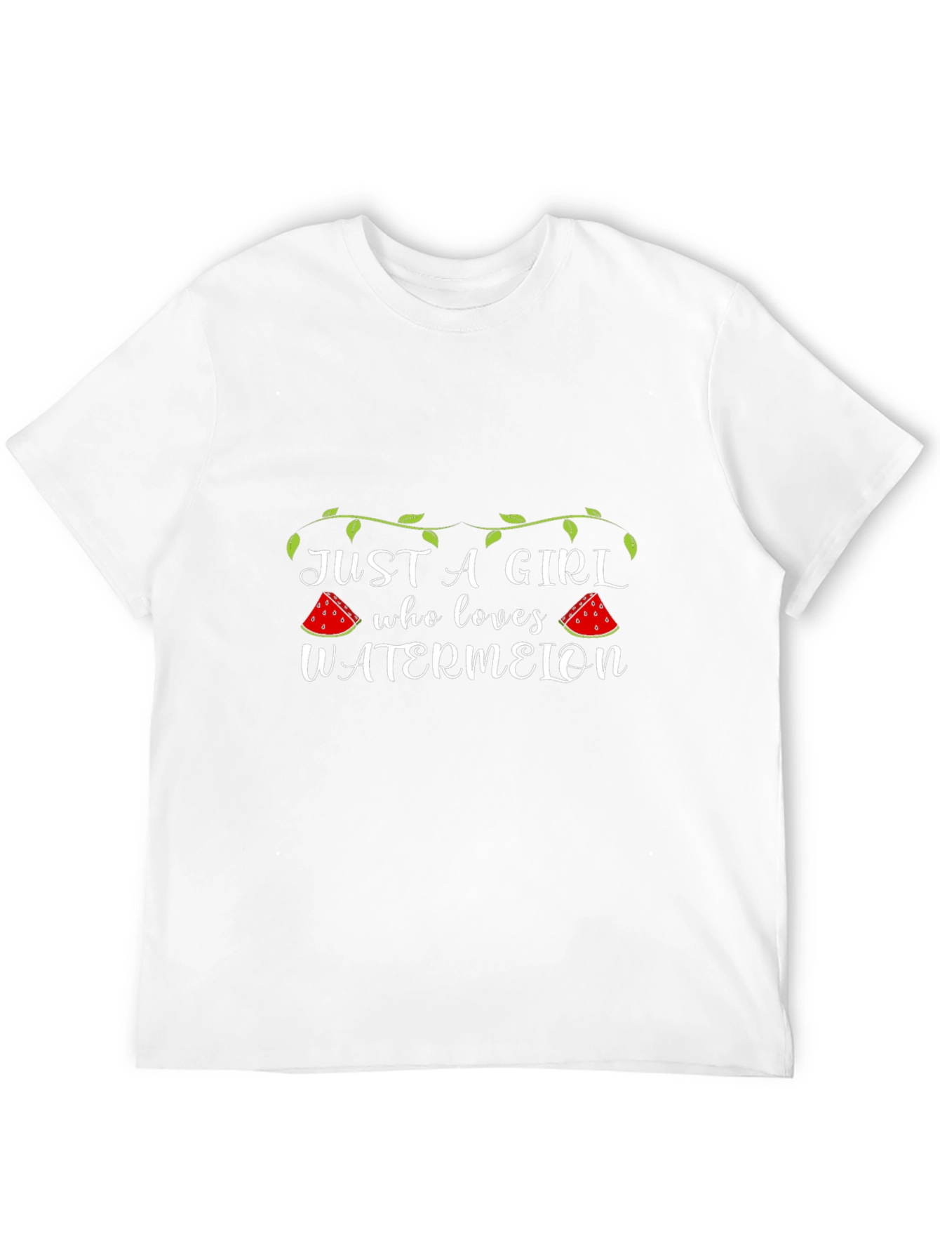 Just A Girl Who Loves Watermelon Graphic T-Shirt