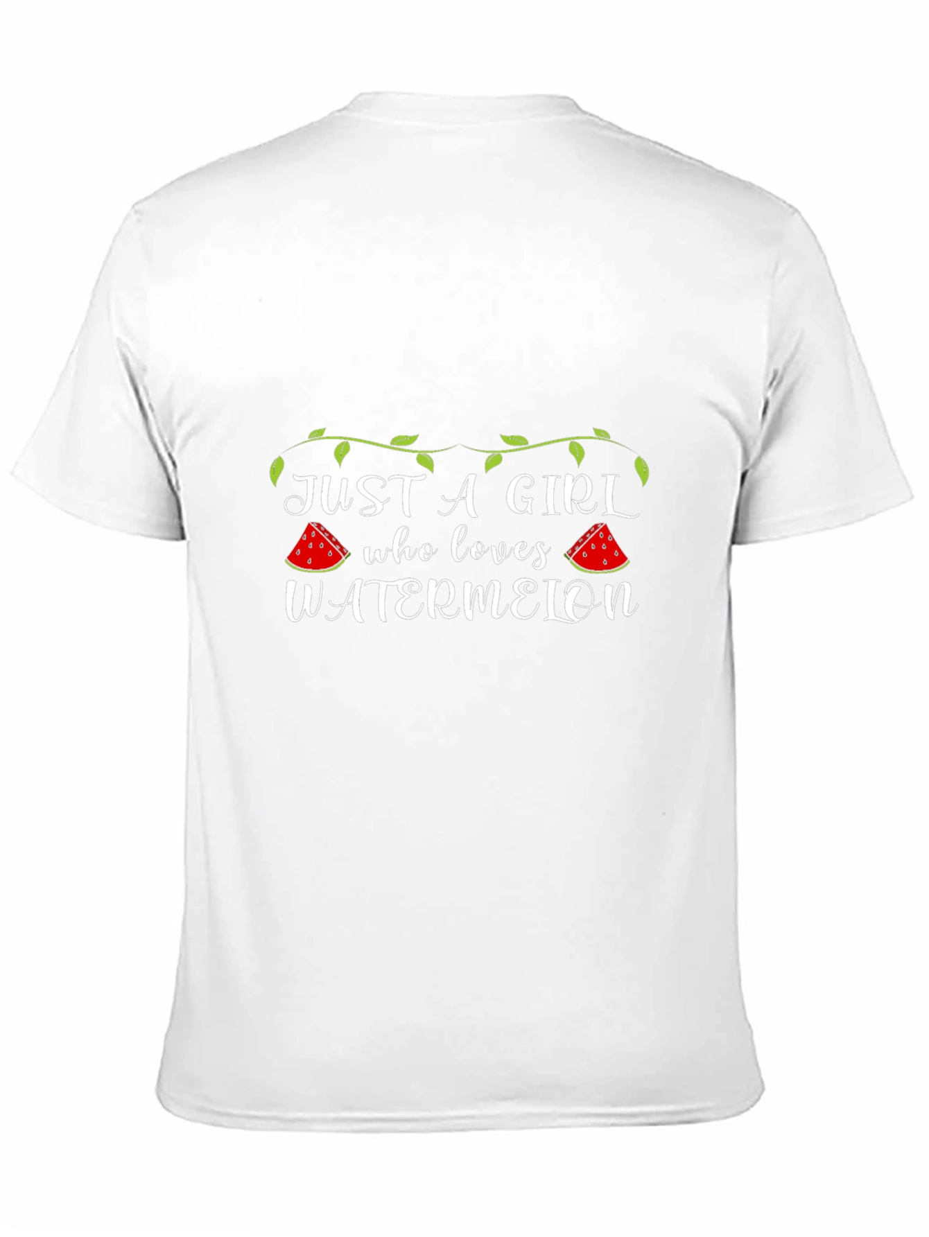 Just A Girl Who Loves Watermelon Graphic T-Shirt