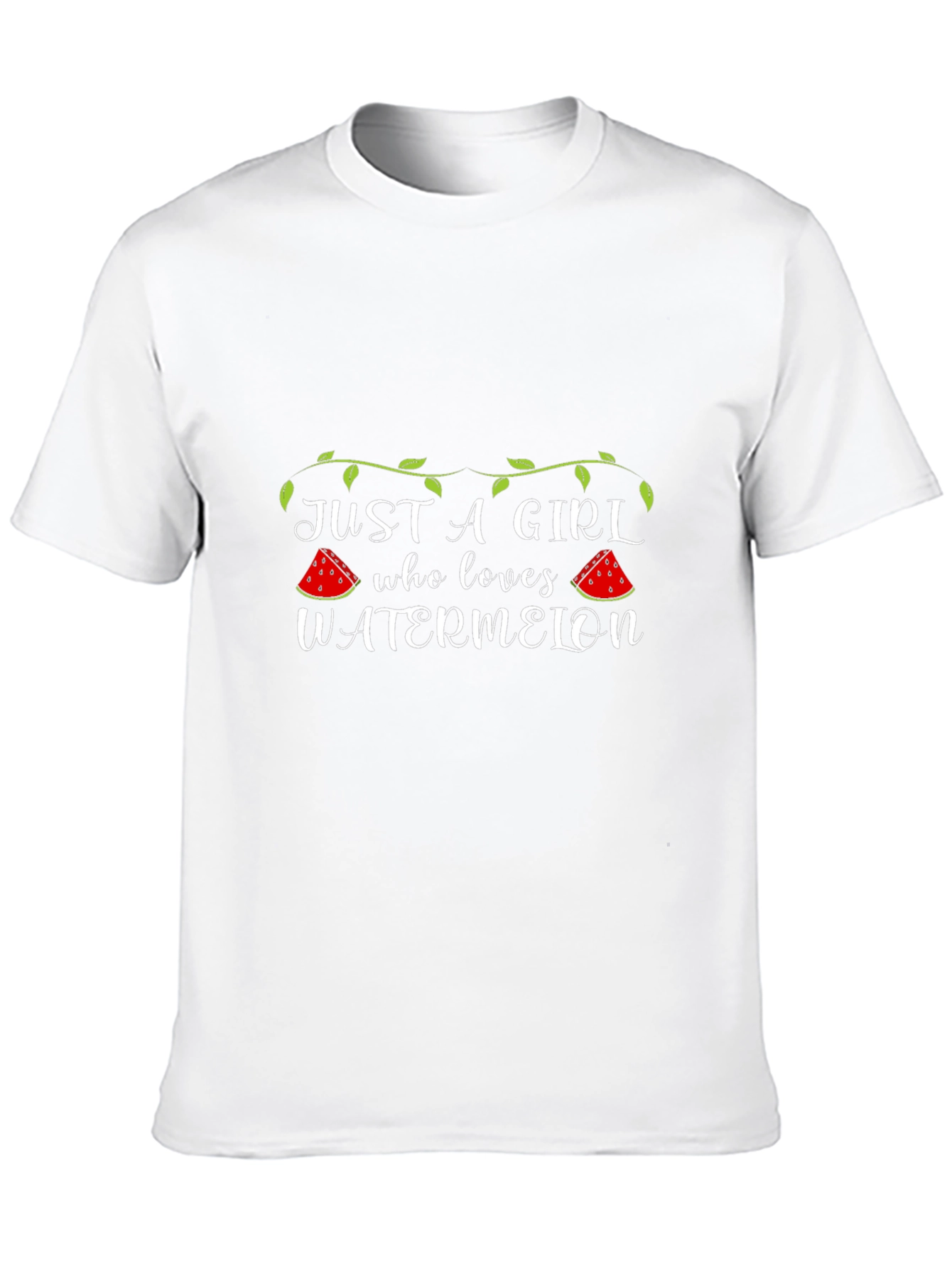 Just A Girl Who Loves Watermelon Graphic T-Shirt