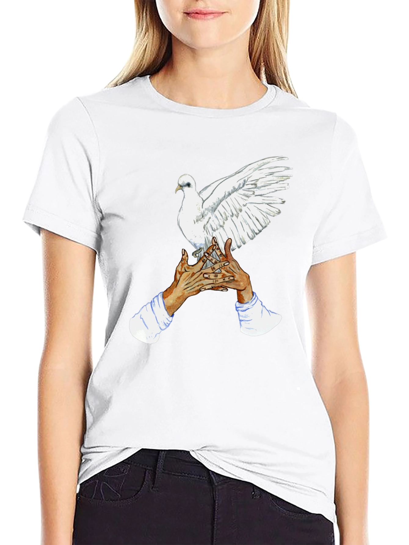 Dove Graphic Tee - Symbol of Peace