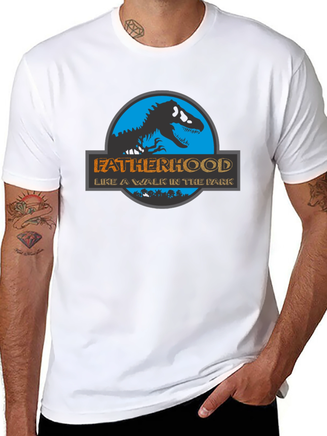 Fatherhood Jurassic Park Inspired Graphic Tee