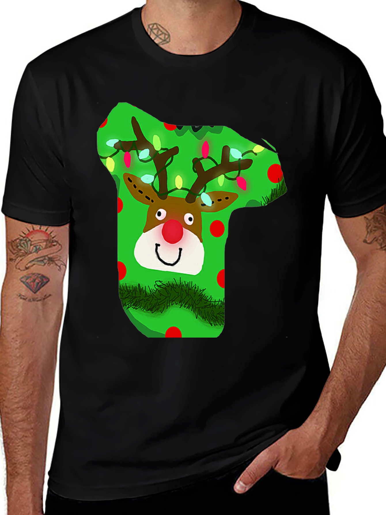 Festive Reindeer Christmas T-Shirt