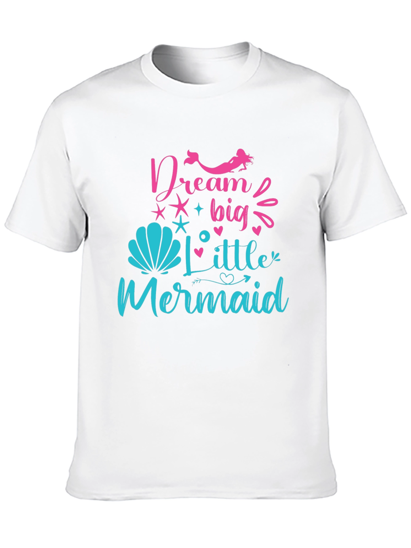 Dream Big Little Mermaid Black T-Shirt