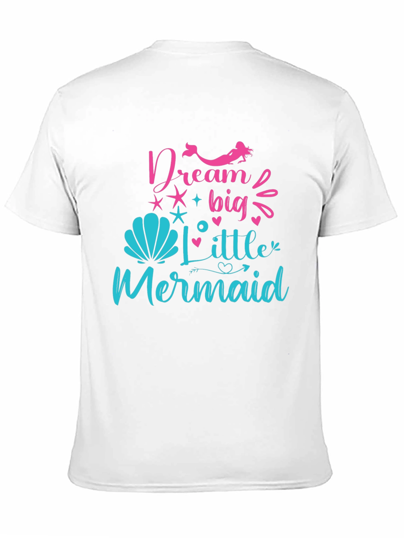 Dream Big Little Mermaid Black T-Shirt