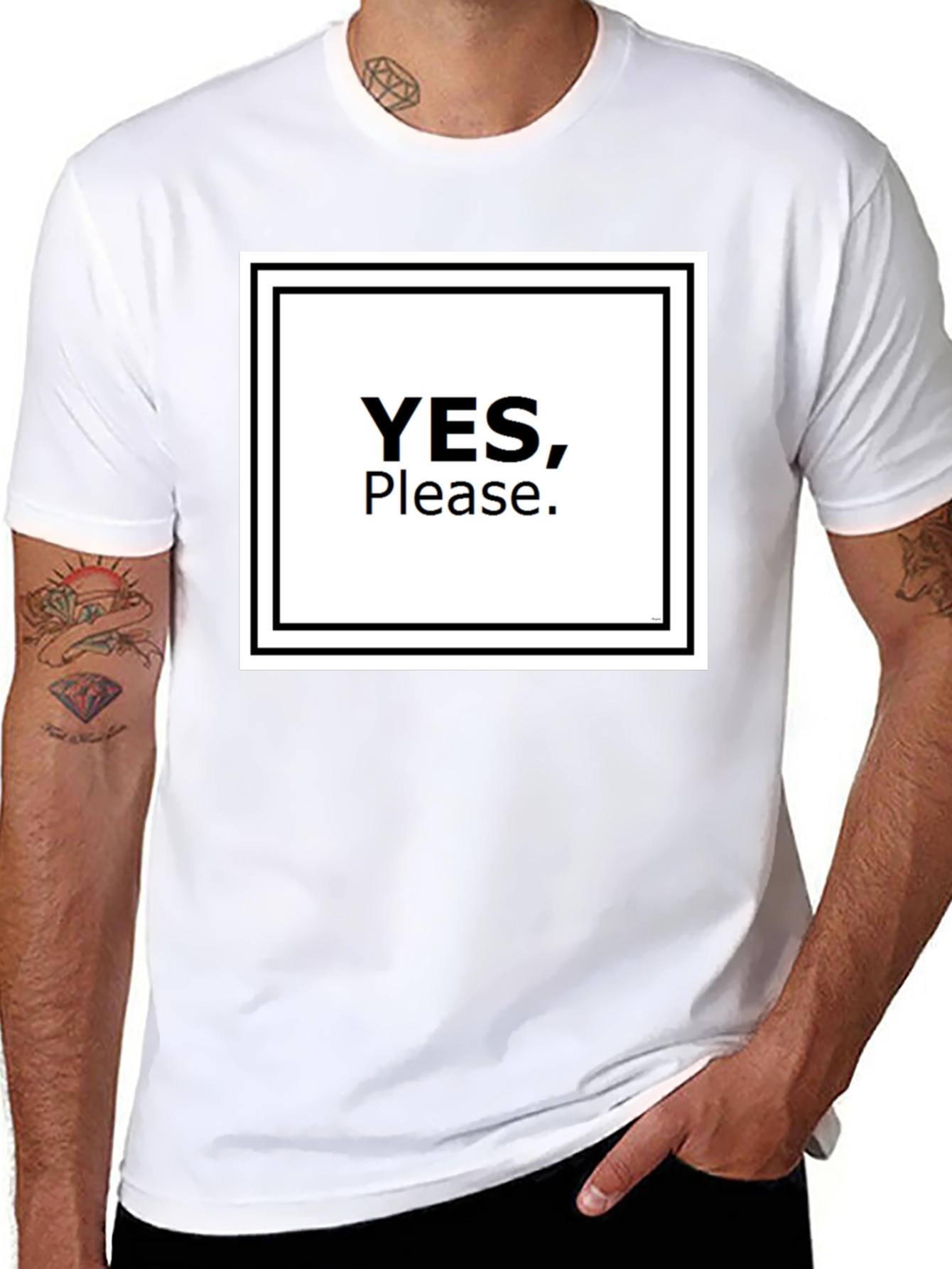 Yes Please T-Shirt - Bold Graphic Tee