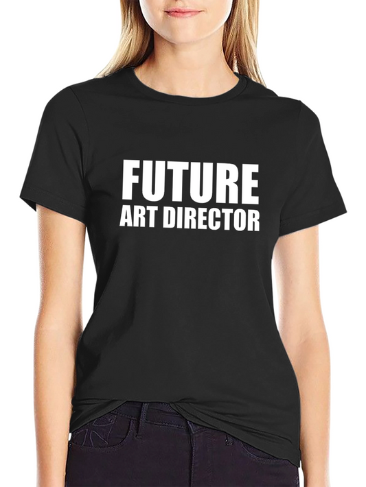 Future Art Director T-Shirt - Black Crew Neck Tee
