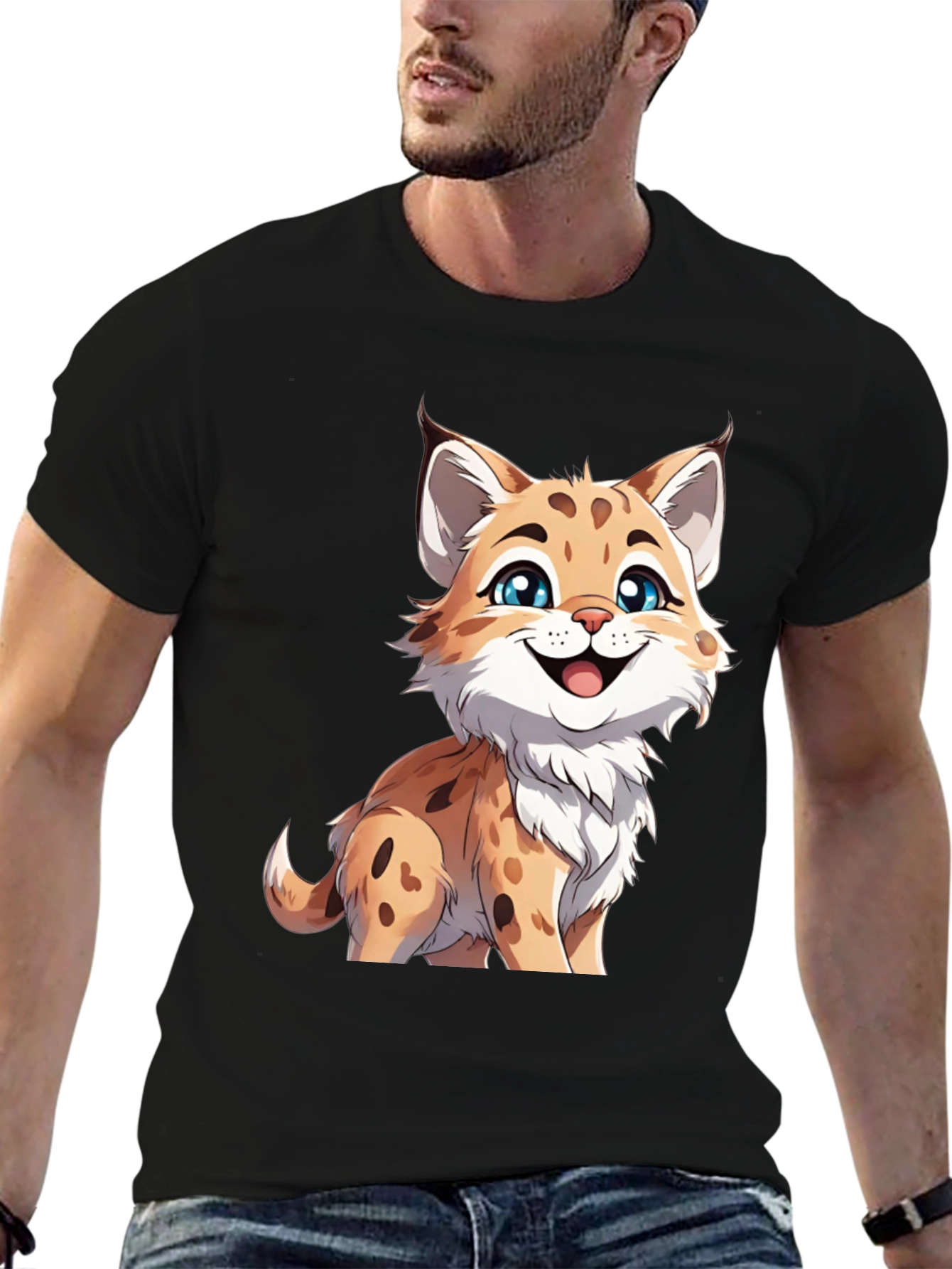 Cute Cartoon Lynx T-Shirt