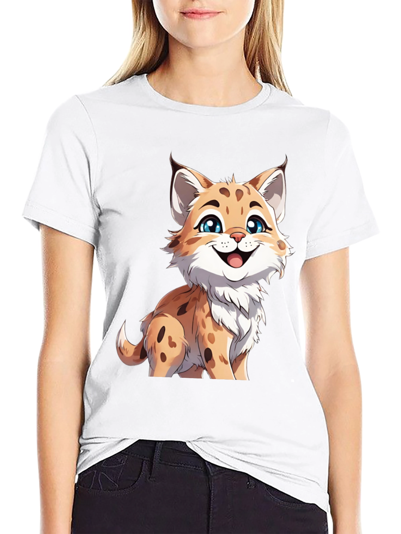 Cute Cartoon Lynx T-Shirt