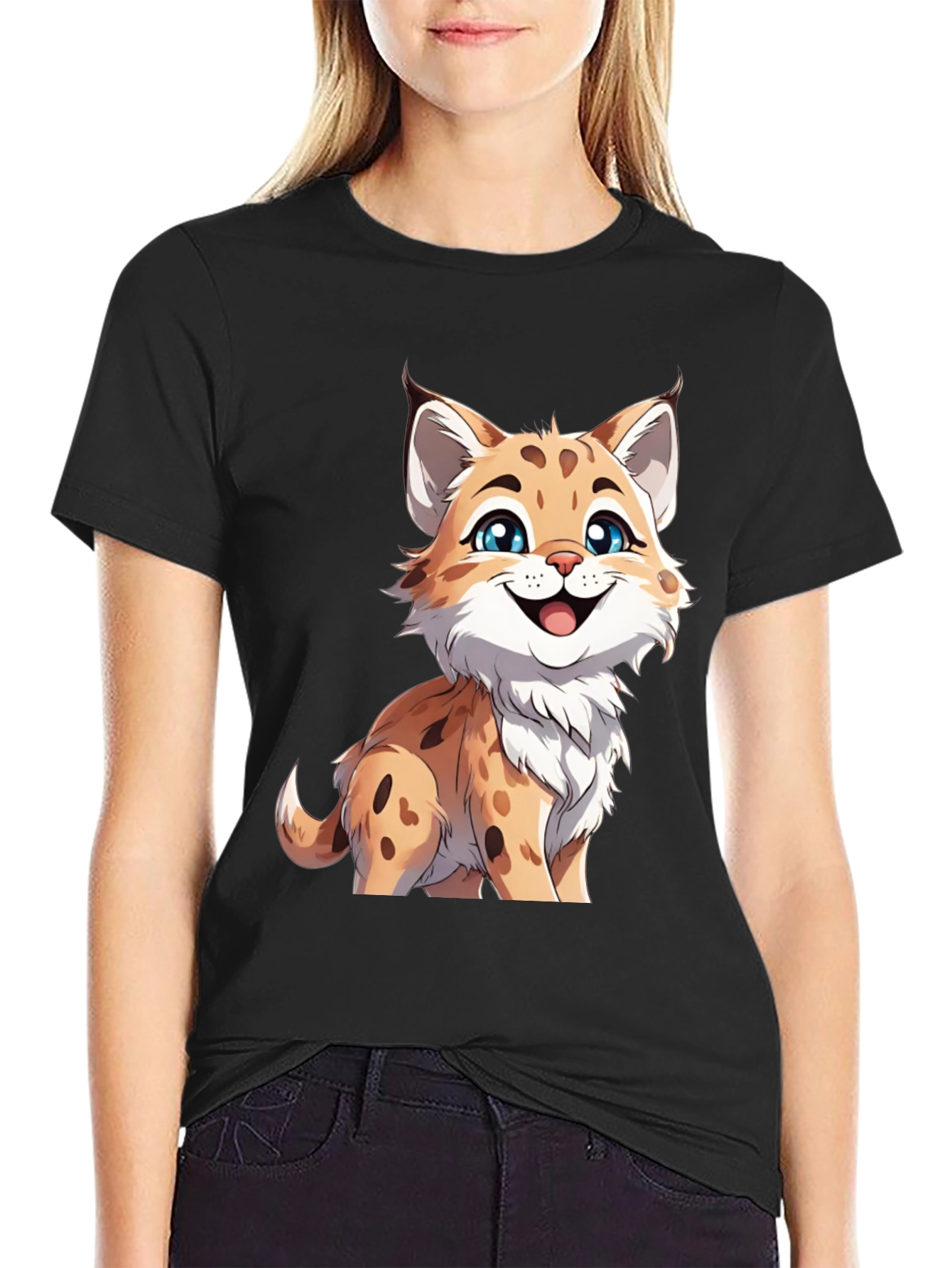 Cute Cartoon Lynx T-Shirt