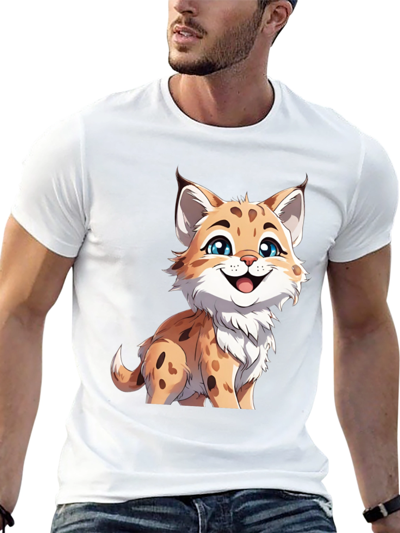 Cute Cartoon Lynx T-Shirt