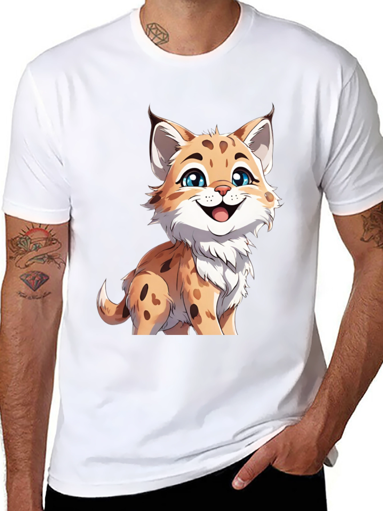 Cute Cartoon Lynx T-Shirt