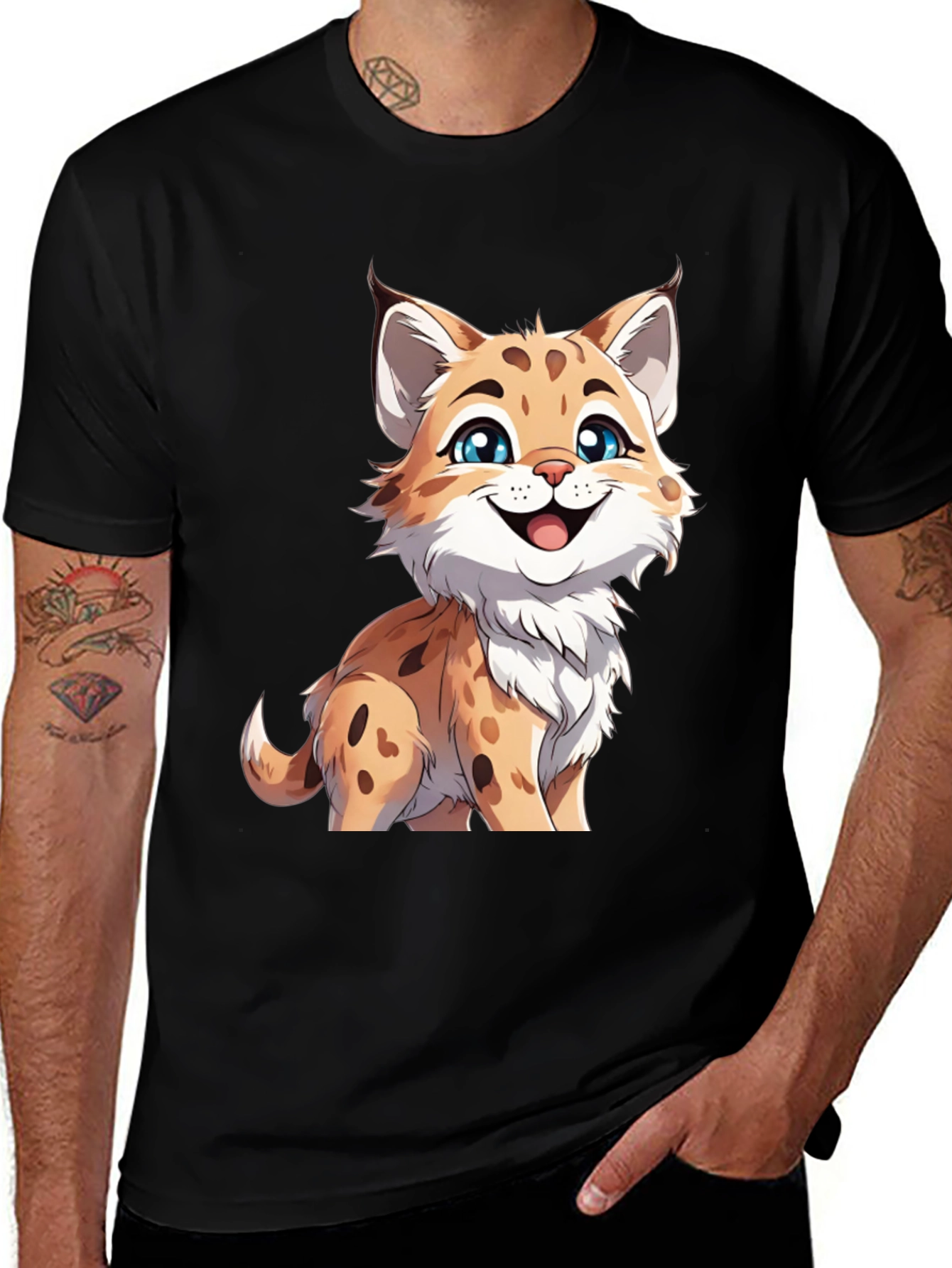 Cute Cartoon Lynx T-Shirt