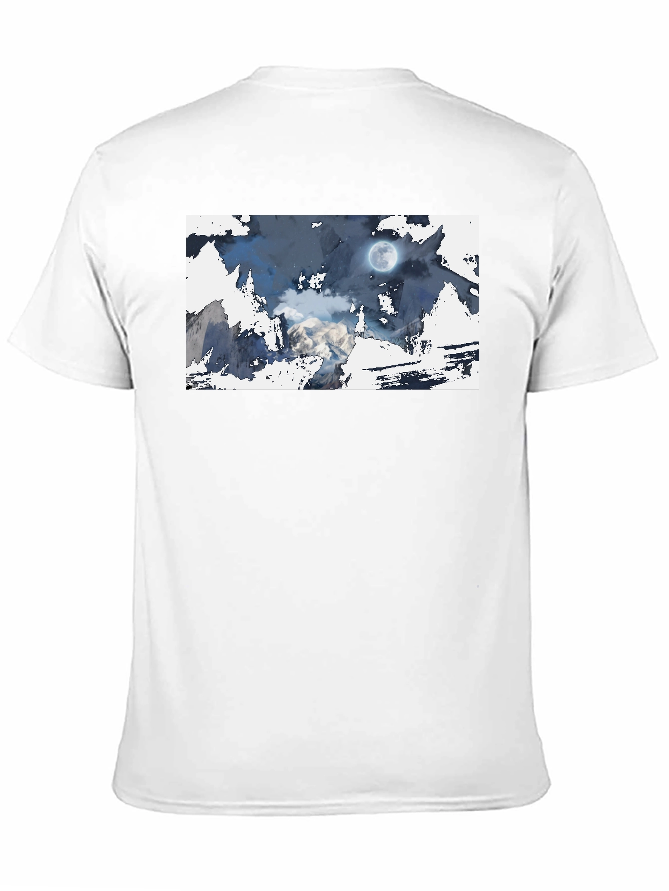 Moonlit Mountain Tee - Stylish Graphic Print