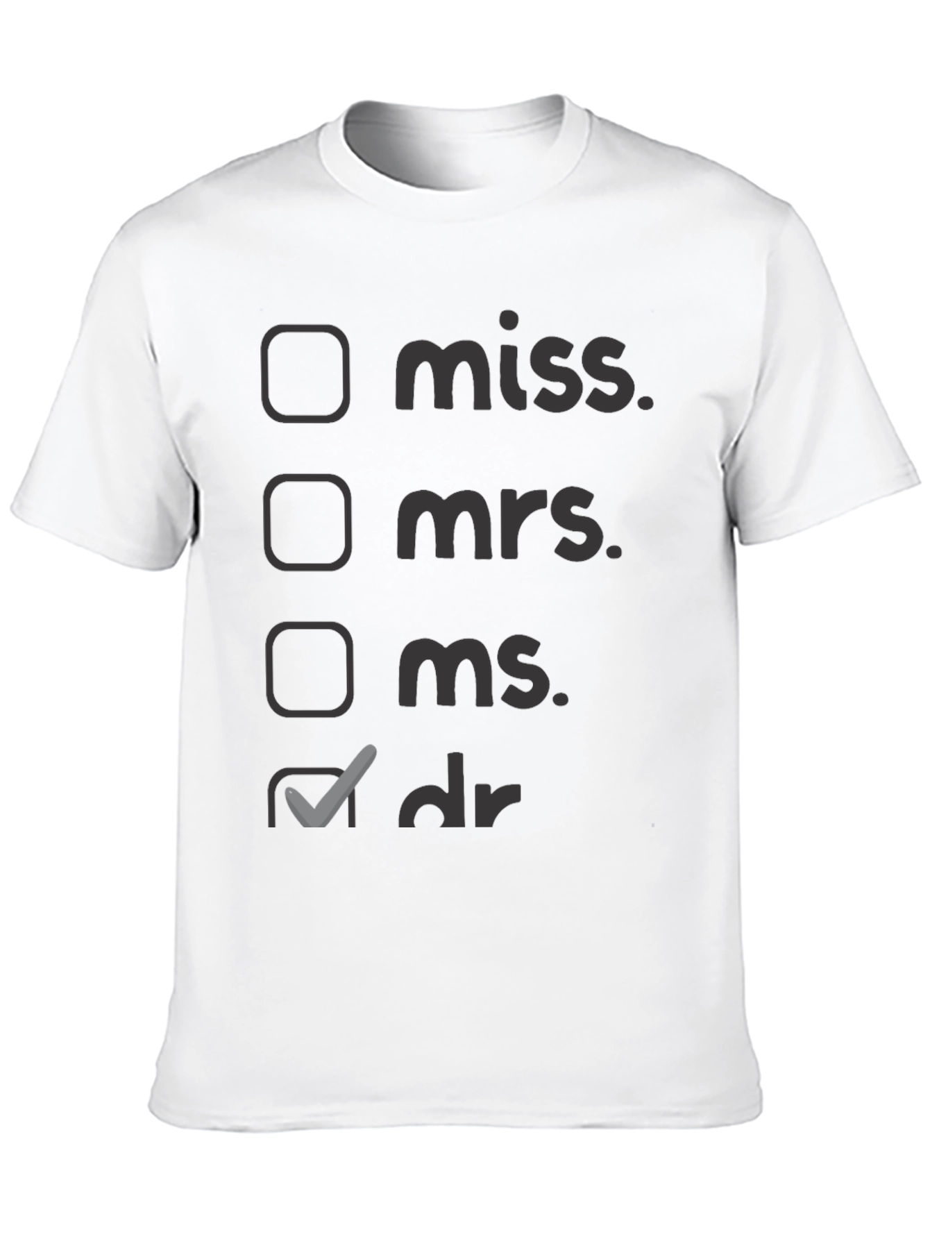 Doctor Title T-Shirt - Novelty Apparel