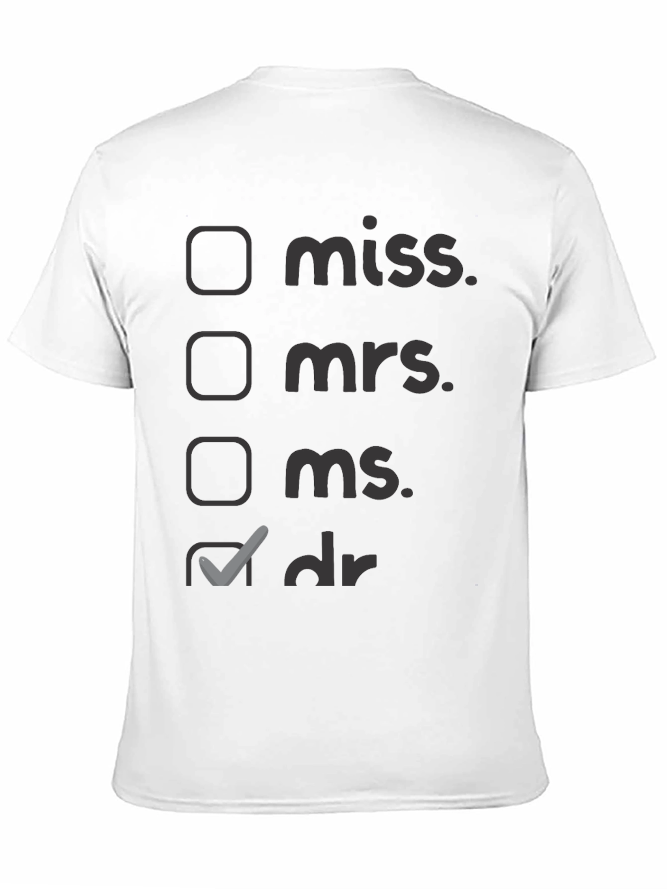 Doctor Title T-Shirt - Novelty Apparel