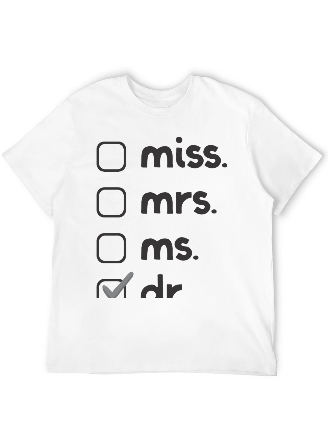 Doctor Title T-Shirt - Novelty Apparel