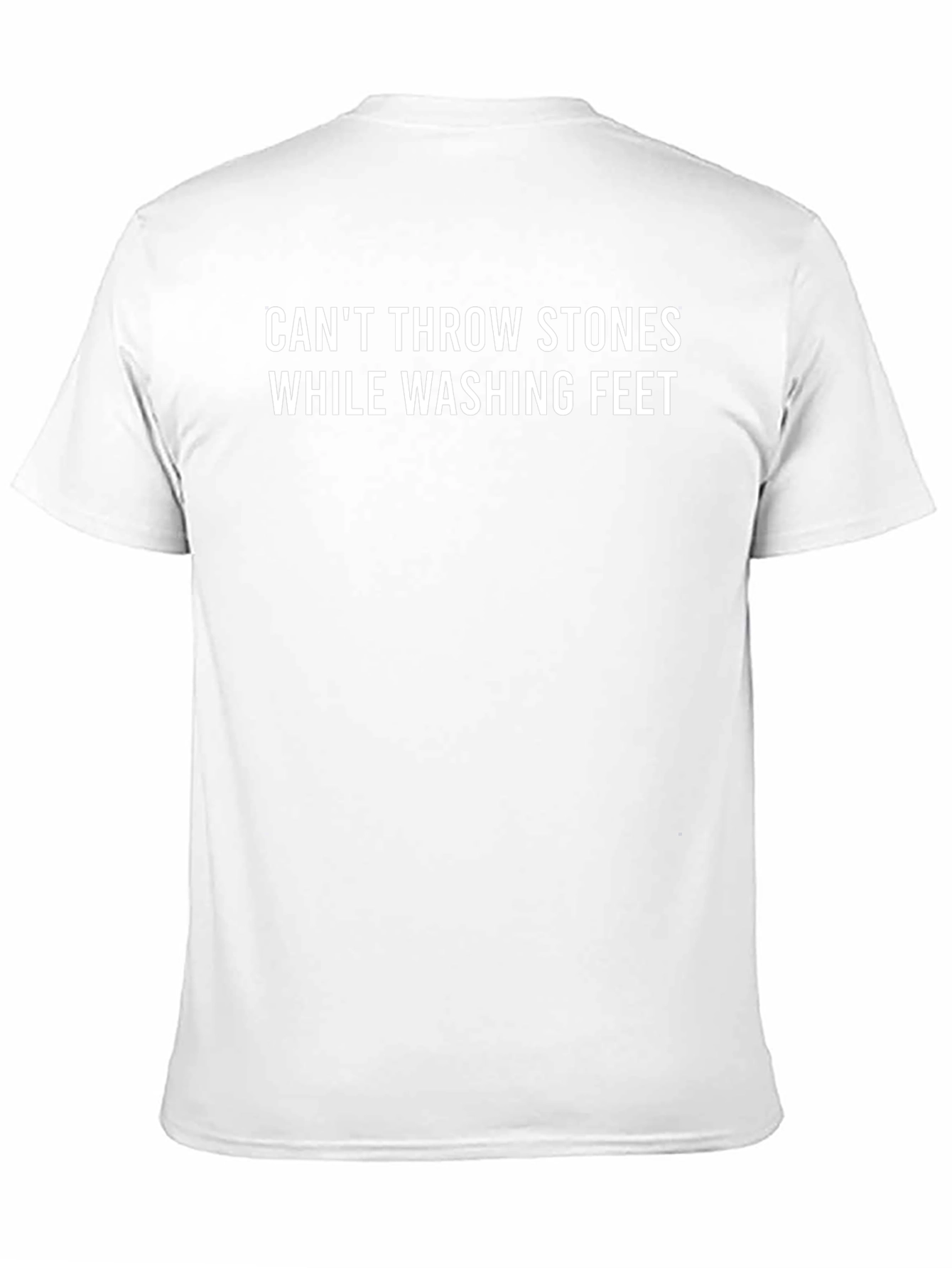 Cant Throw Stones T-Shirt - Black Graphic Tee