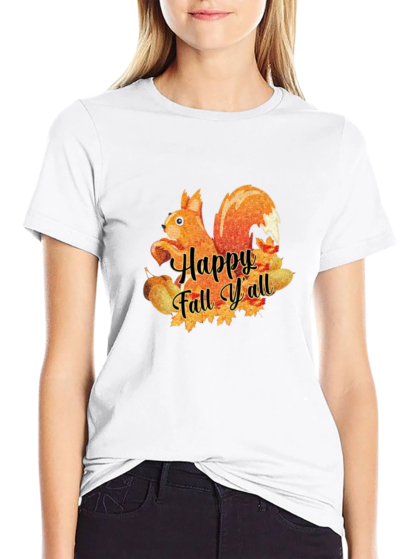Happy Fall Yall Squirrel T-Shirt