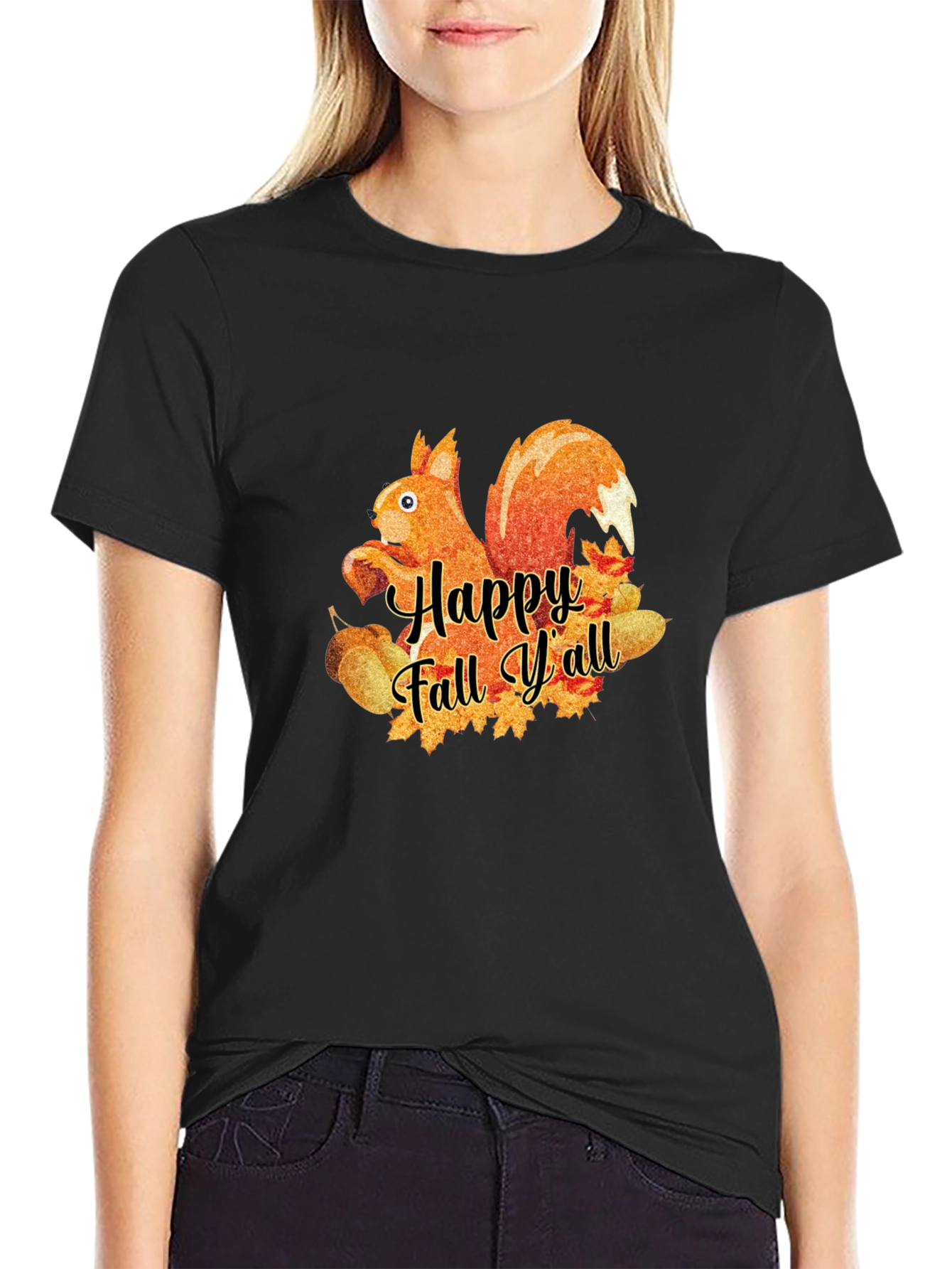 Happy Fall Yall Squirrel T-Shirt