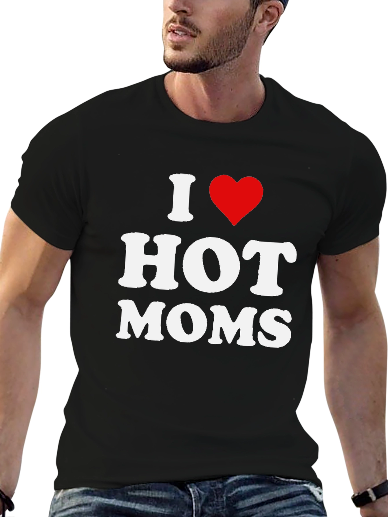 I Heart Hot Moms Graphic T-Shirt