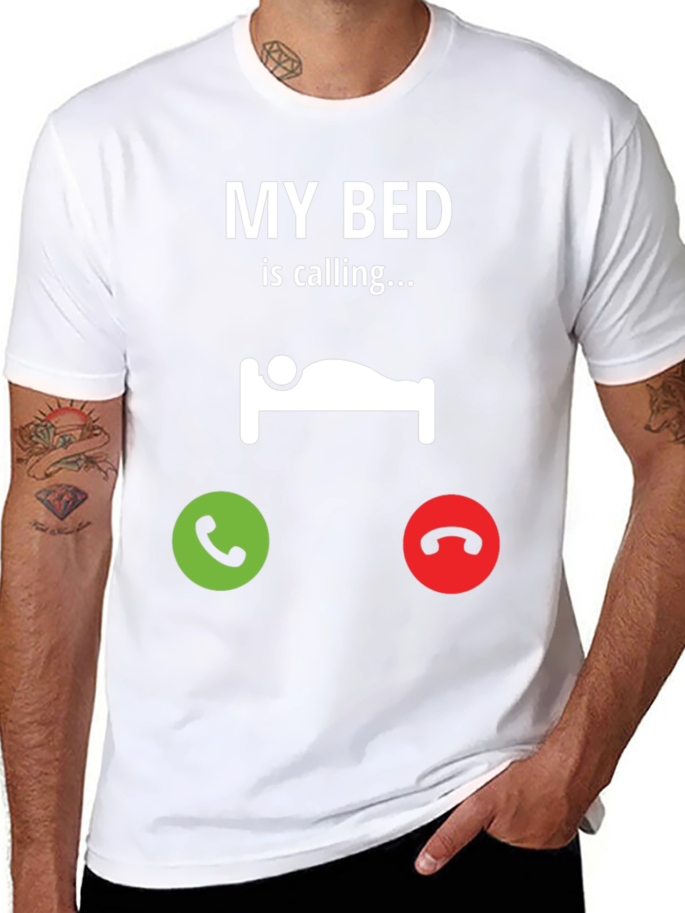 My Bed is Calling Black T-Shirt