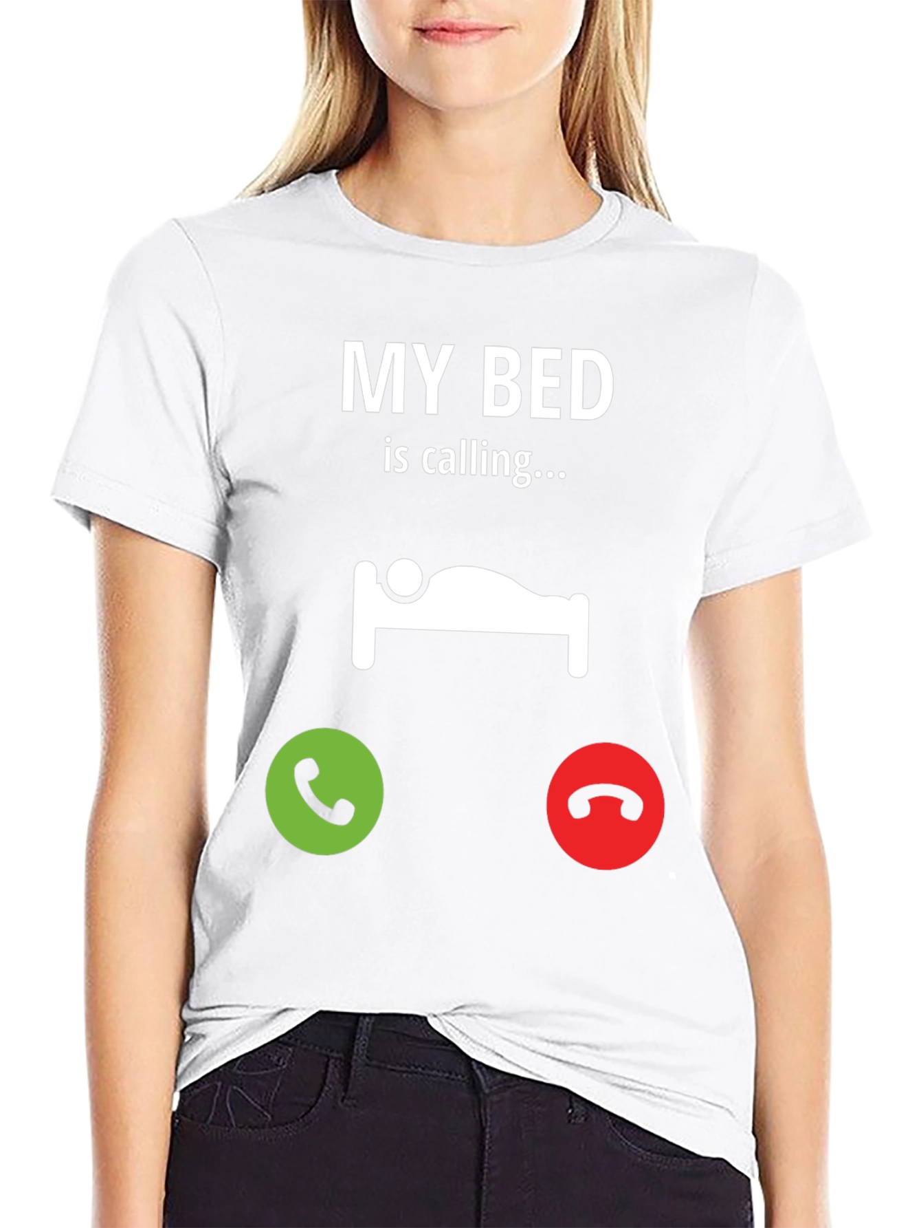 My Bed is Calling Black T-Shirt