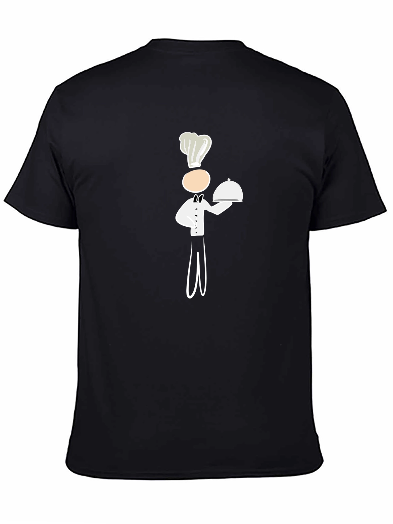Chef Graphic Black T-Shirt - Unique Design