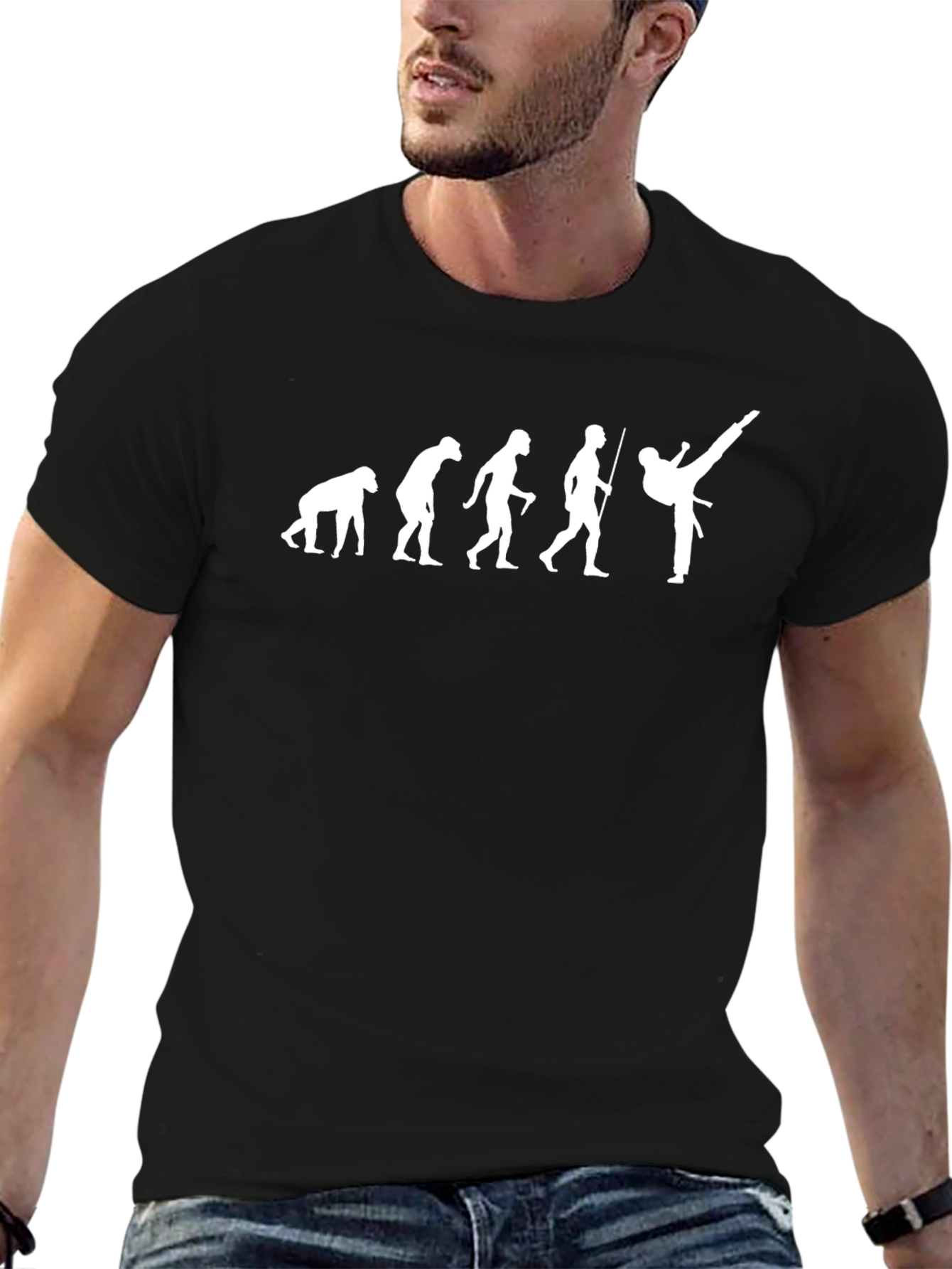 Evolution of Karate Black T-Shirt