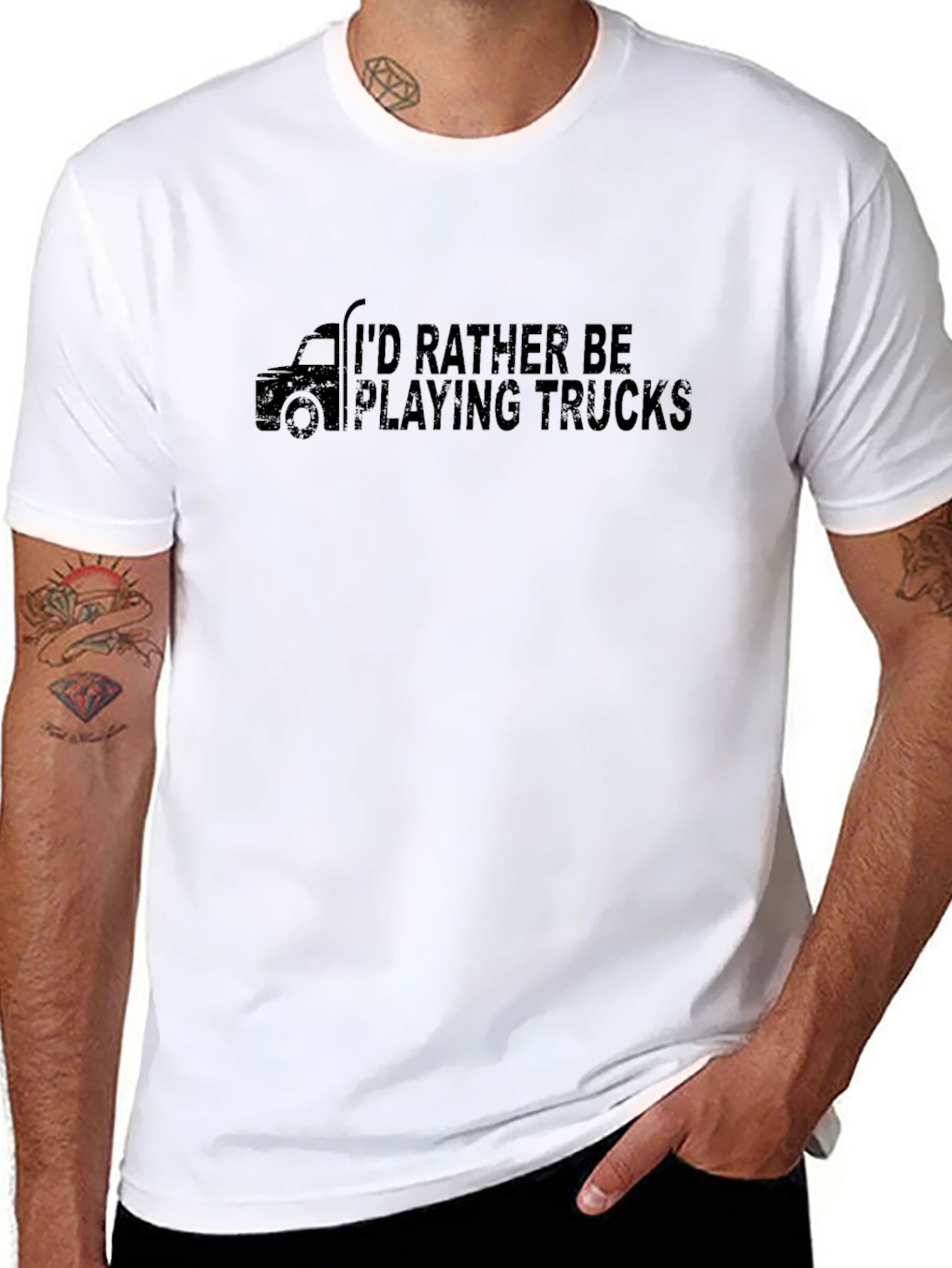 Id Rather Be Playing Trucks Graphic Tee