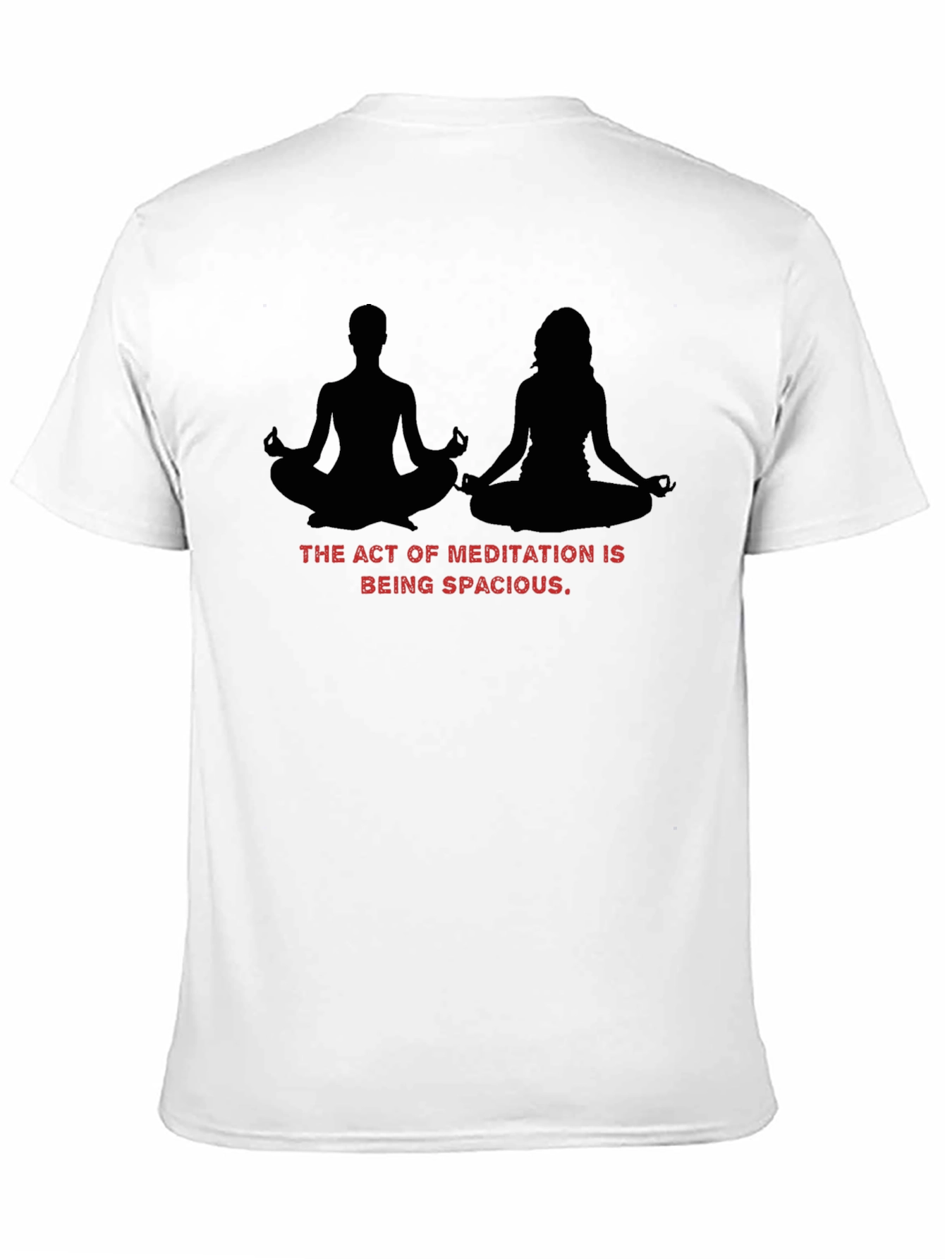 Meditative Spaciousness Black T-Shirt