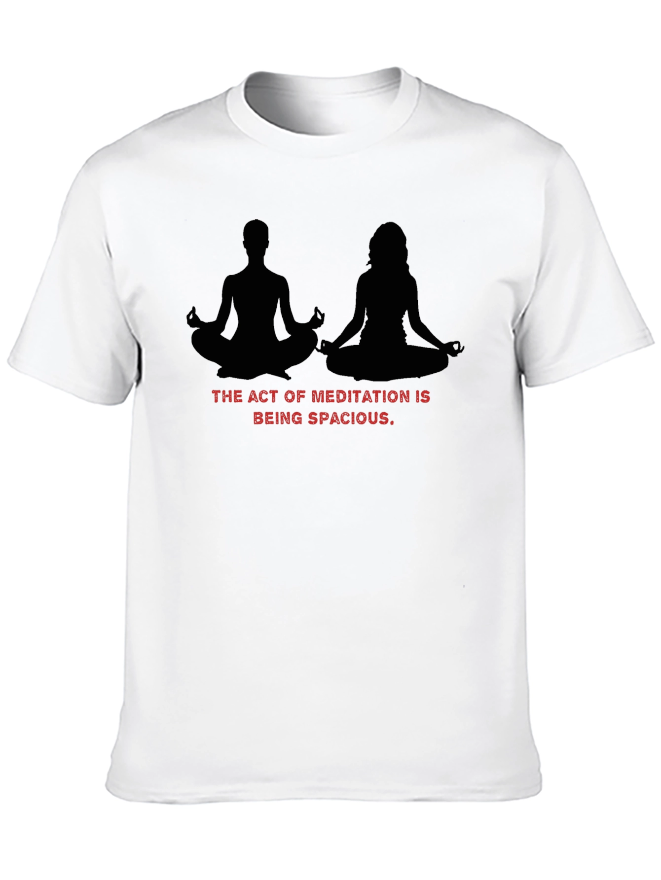 Meditative Spaciousness Black T-Shirt