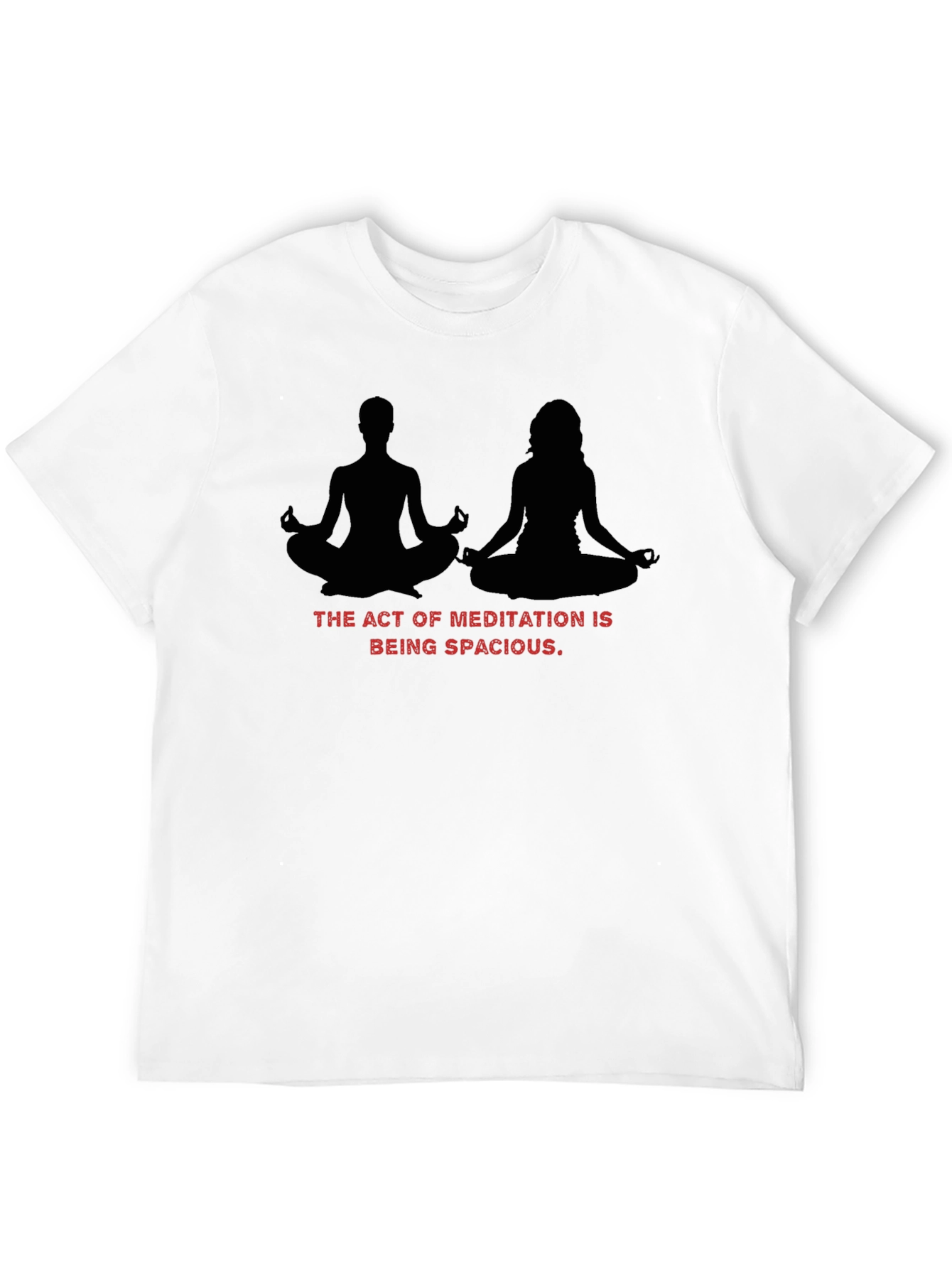 Meditative Spaciousness Black T-Shirt
