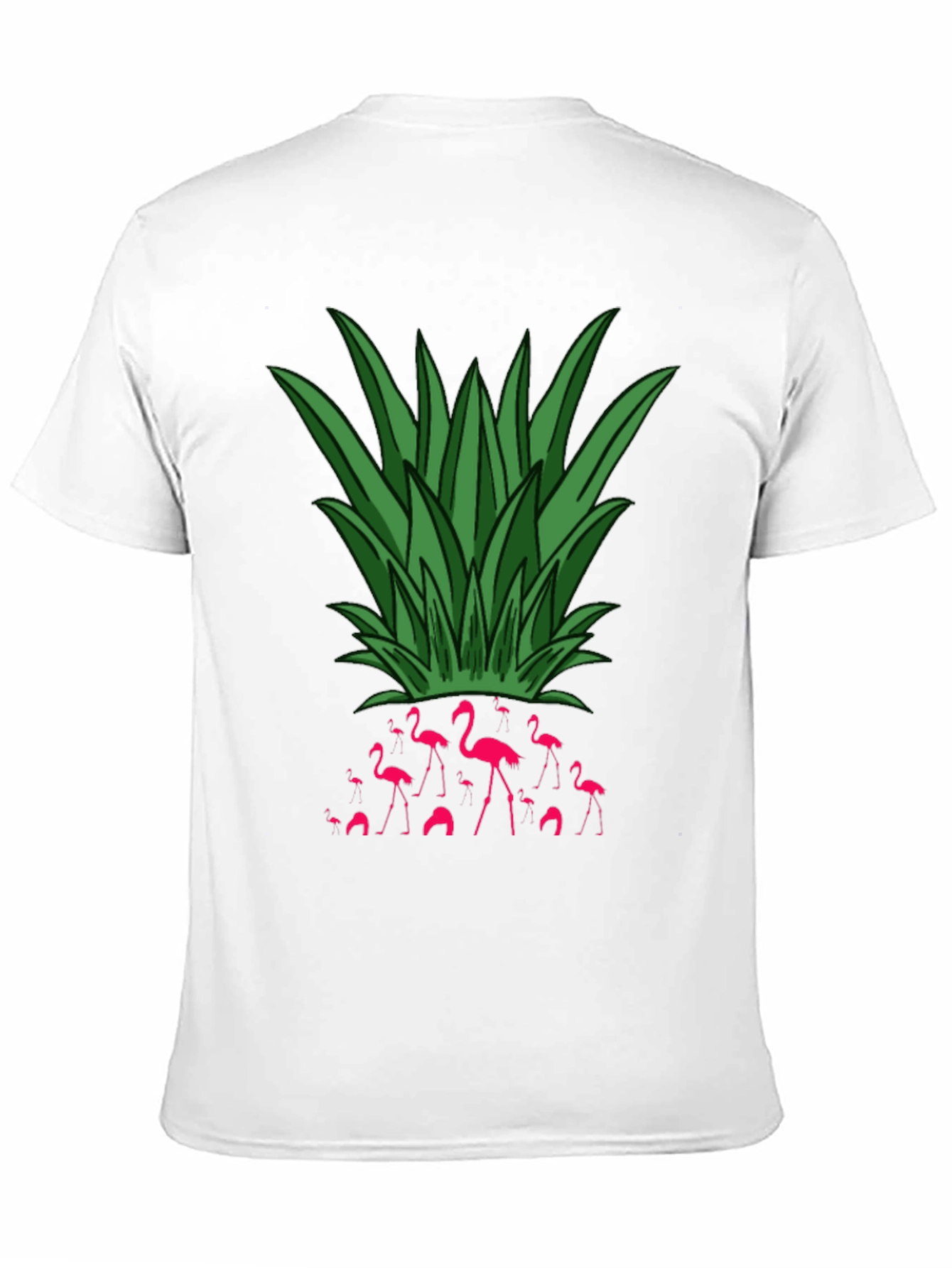 Flamingo Pineapple Graphic Tee - Tropical Vibe