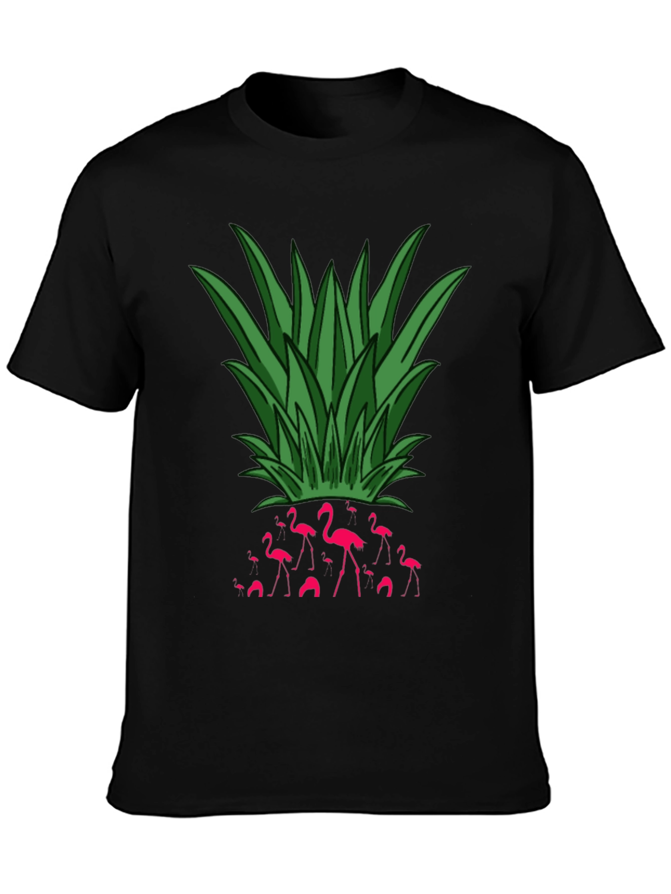 Flamingo Pineapple Graphic Tee - Tropical Vibe