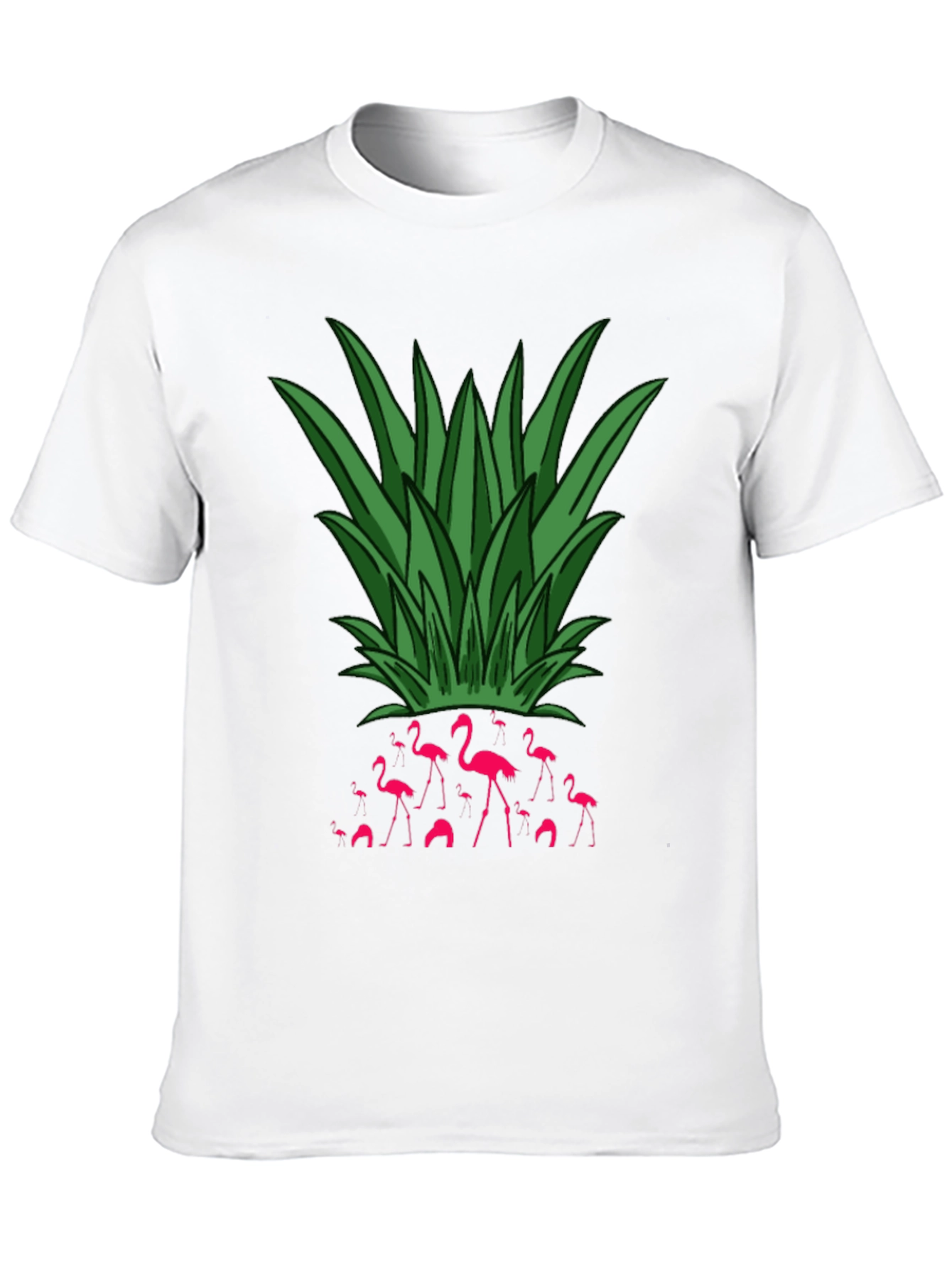 Flamingo Pineapple Graphic Tee - Tropical Vibe