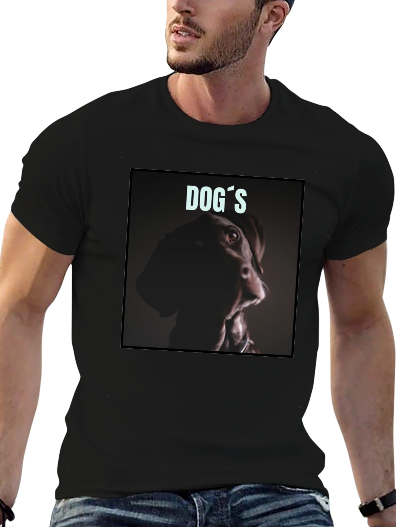 Dogs Tee - Stylish Graphic Black T-Shirt