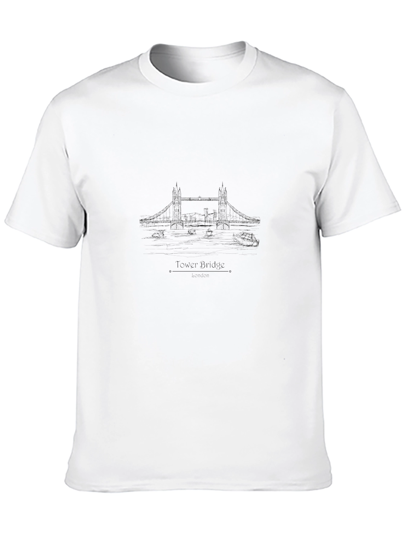 Tower Bridge Graphic Tee - London Landmark T-Shirt
