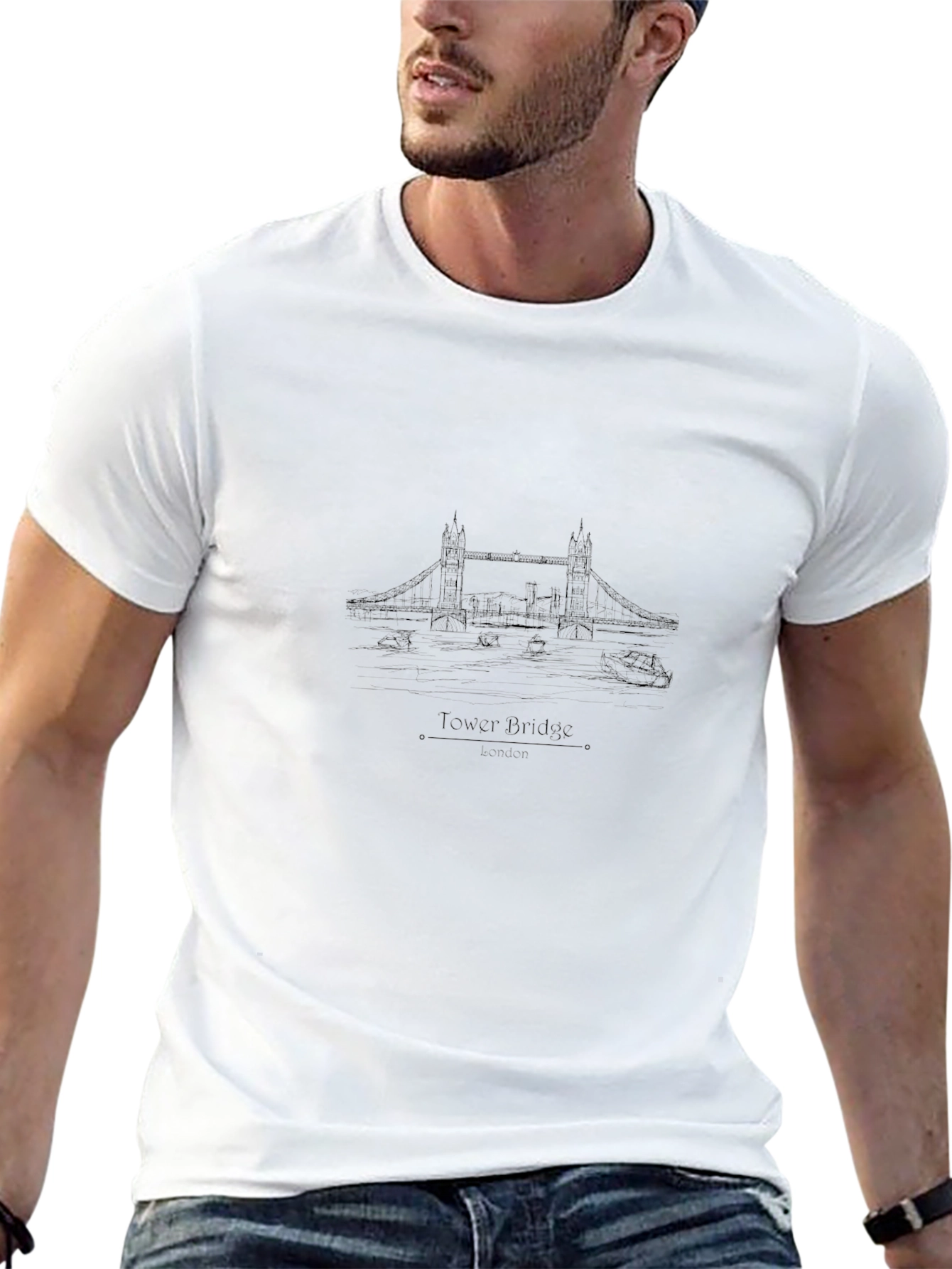 Tower Bridge Graphic Tee - London Landmark T-Shirt