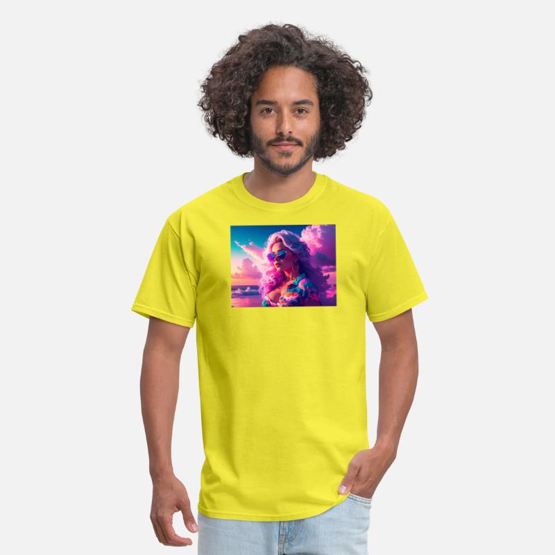 Vibrant Beach Sunset Portrait