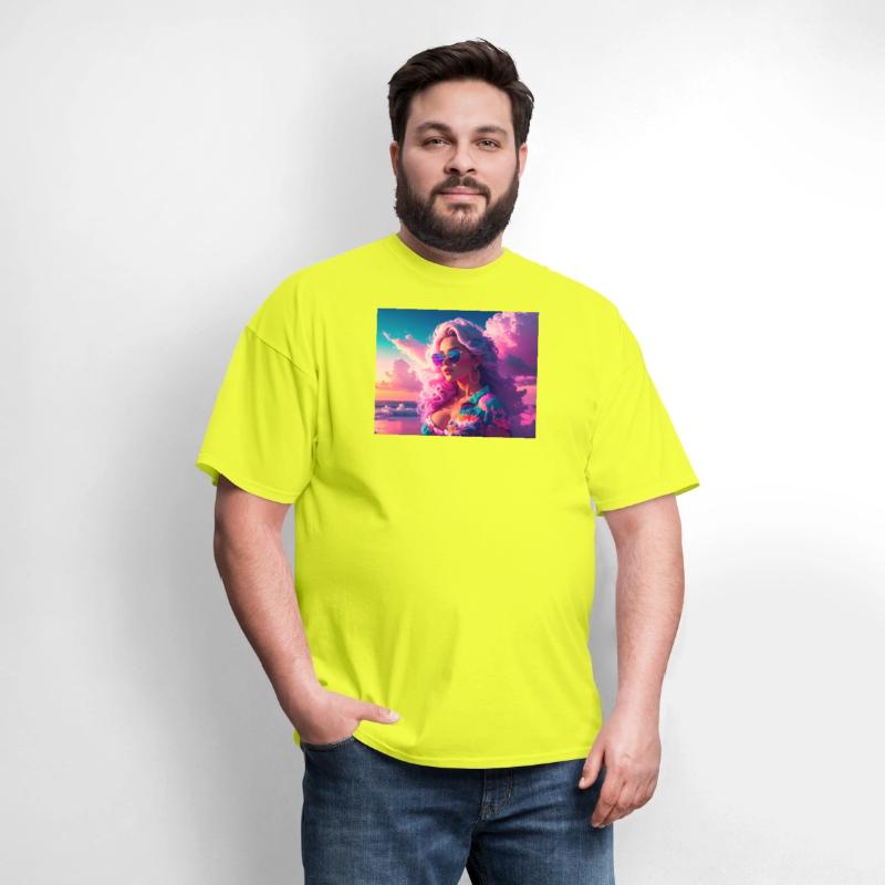 Vibrant Beach Sunset Portrait