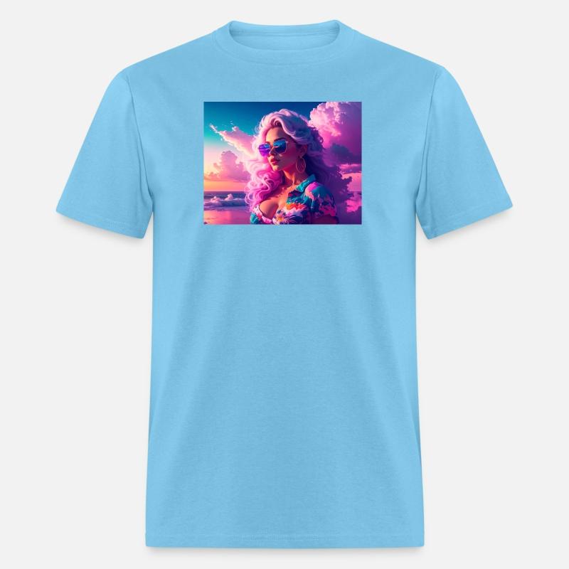 Vibrant Beach Sunset Portrait