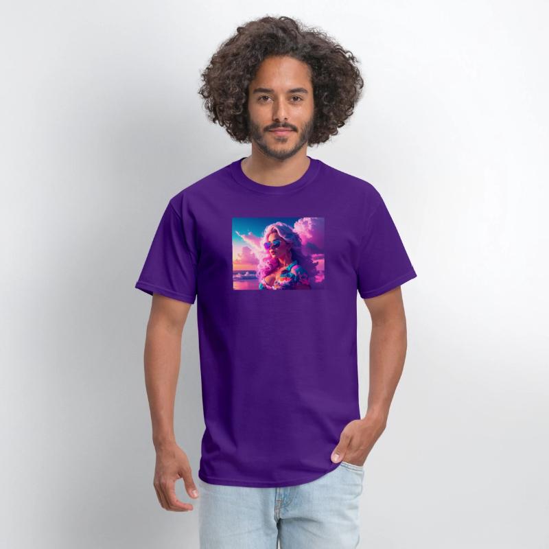 Vibrant Beach Sunset Portrait